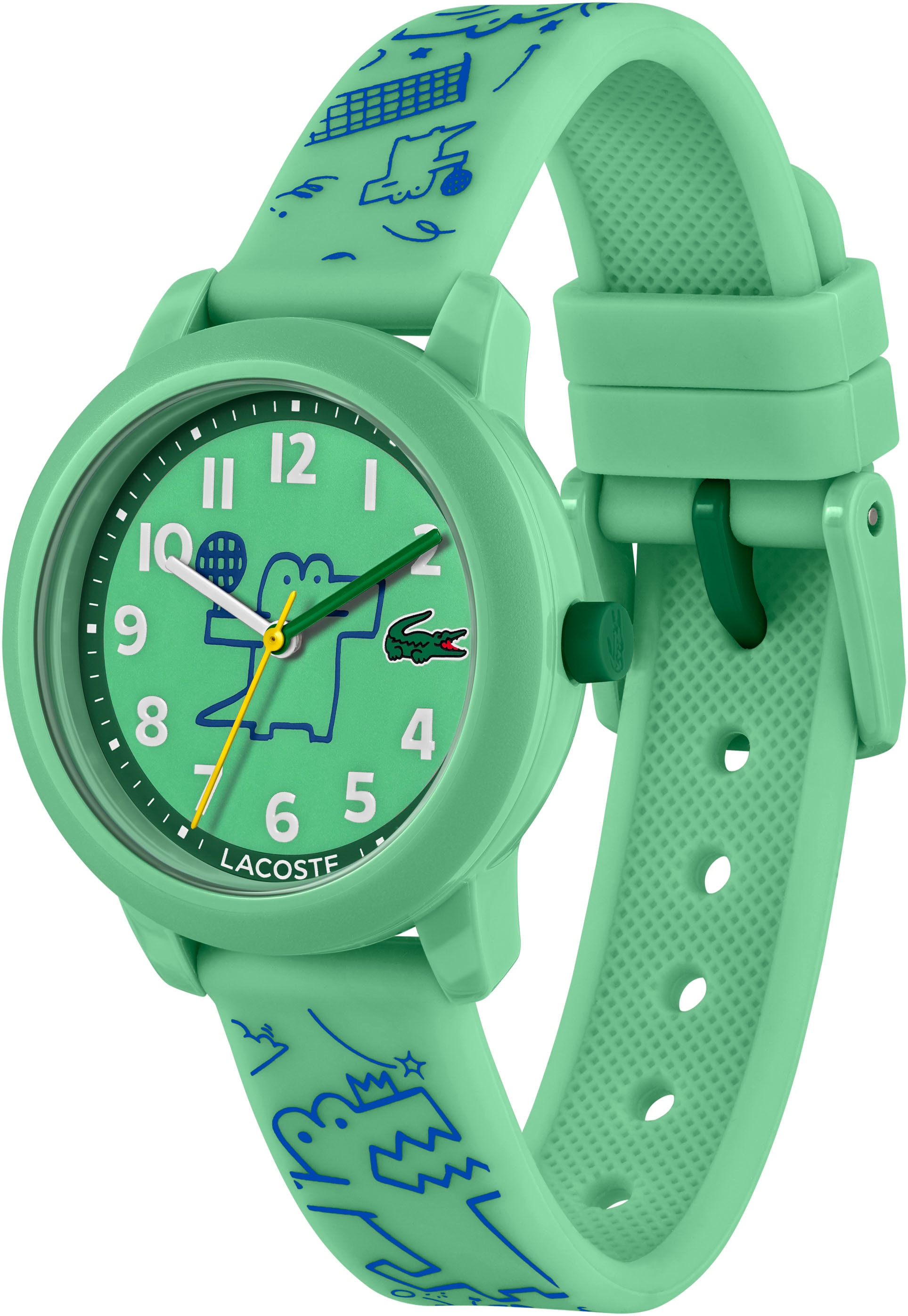 Lacoste Quarzuhr »LACOSTE.12.12 KIDS«, Armbanduhr, Kinderuhr, Silikonarmband, Geschenkidee