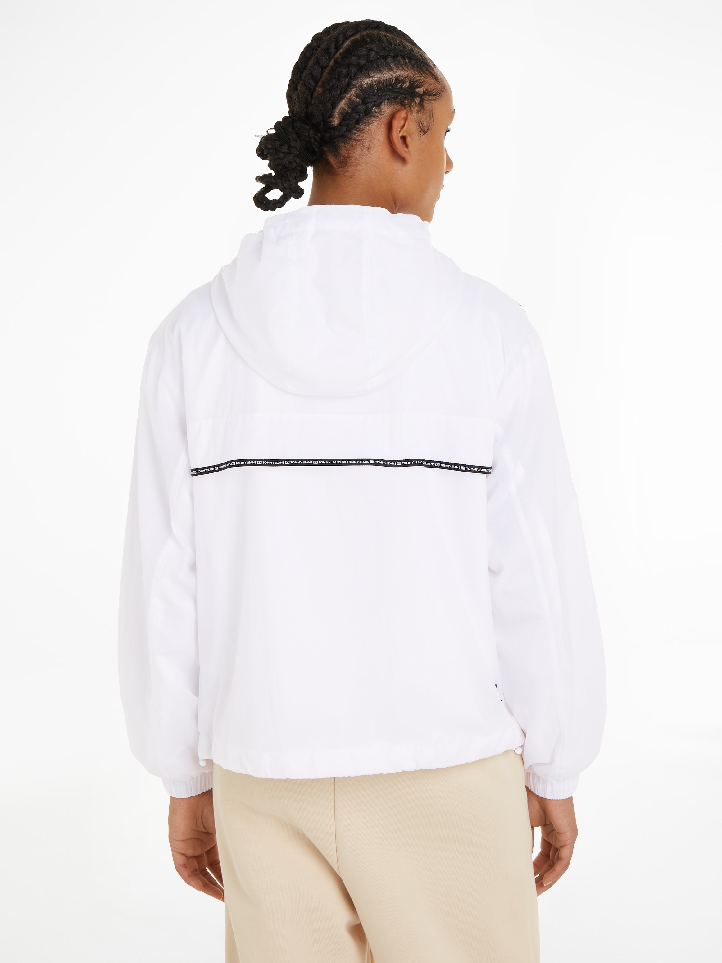 Tommy Jeans Windbreaker »TJW CHICAGO TAPE WINDBREAKER EXT«, mit Kapuze, mit Kapuze