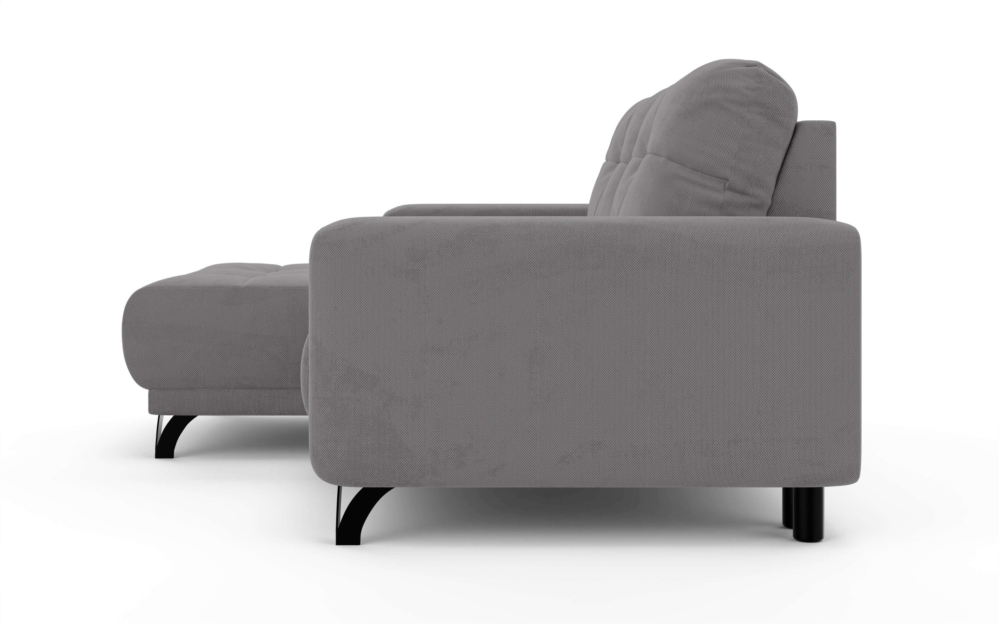 INOSIGN Ecksofa »FAIRVIEW mit verstellbaren Rückenlehne, Maße B/T/H: 234/174/93 cm«, L-Form mit Wellenunterfederung, Recamiere beidseitig montierbar