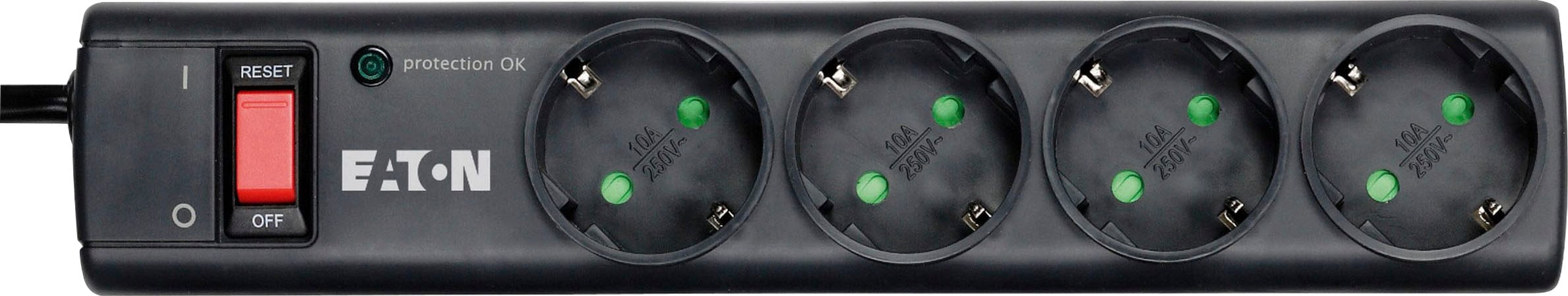 EATON Steckdosenleiste »PS4D« 4-fach (LED-Statusanzeige Kabellänge 1 m) günstig online kaufen