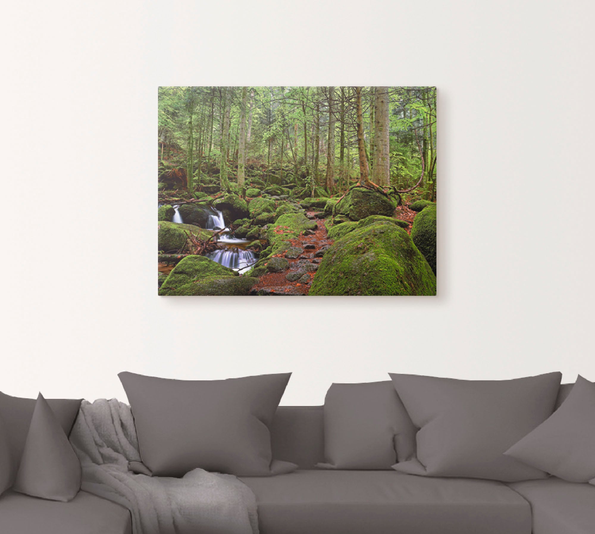 Artland Wandbild »Zauberwald«, Wald, (1 St.), als Leinwandbild, Poster in v günstig online kaufen