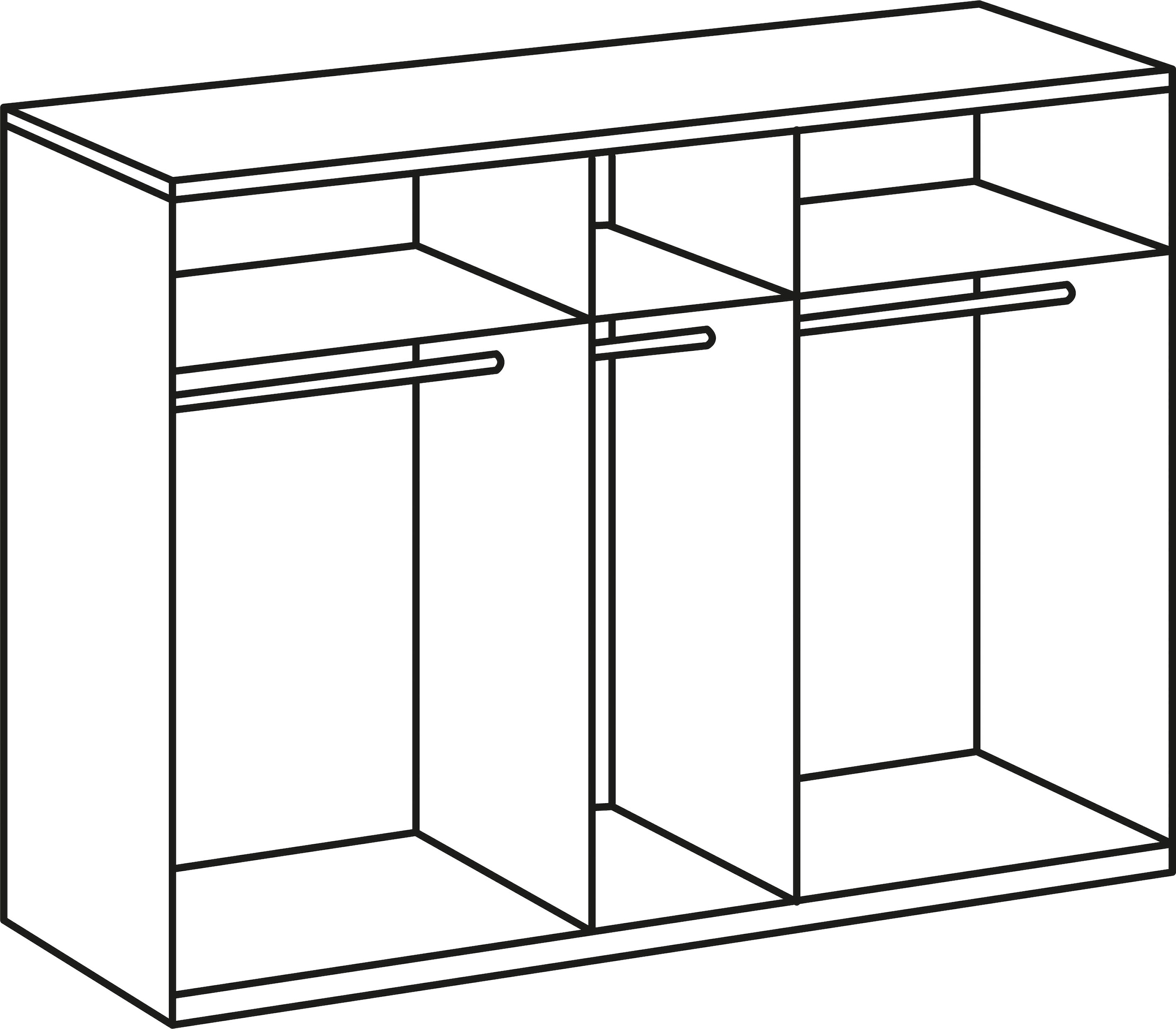 Wimex Kleiderschrank »Level by fresh to go«, mit Spiegeltüren