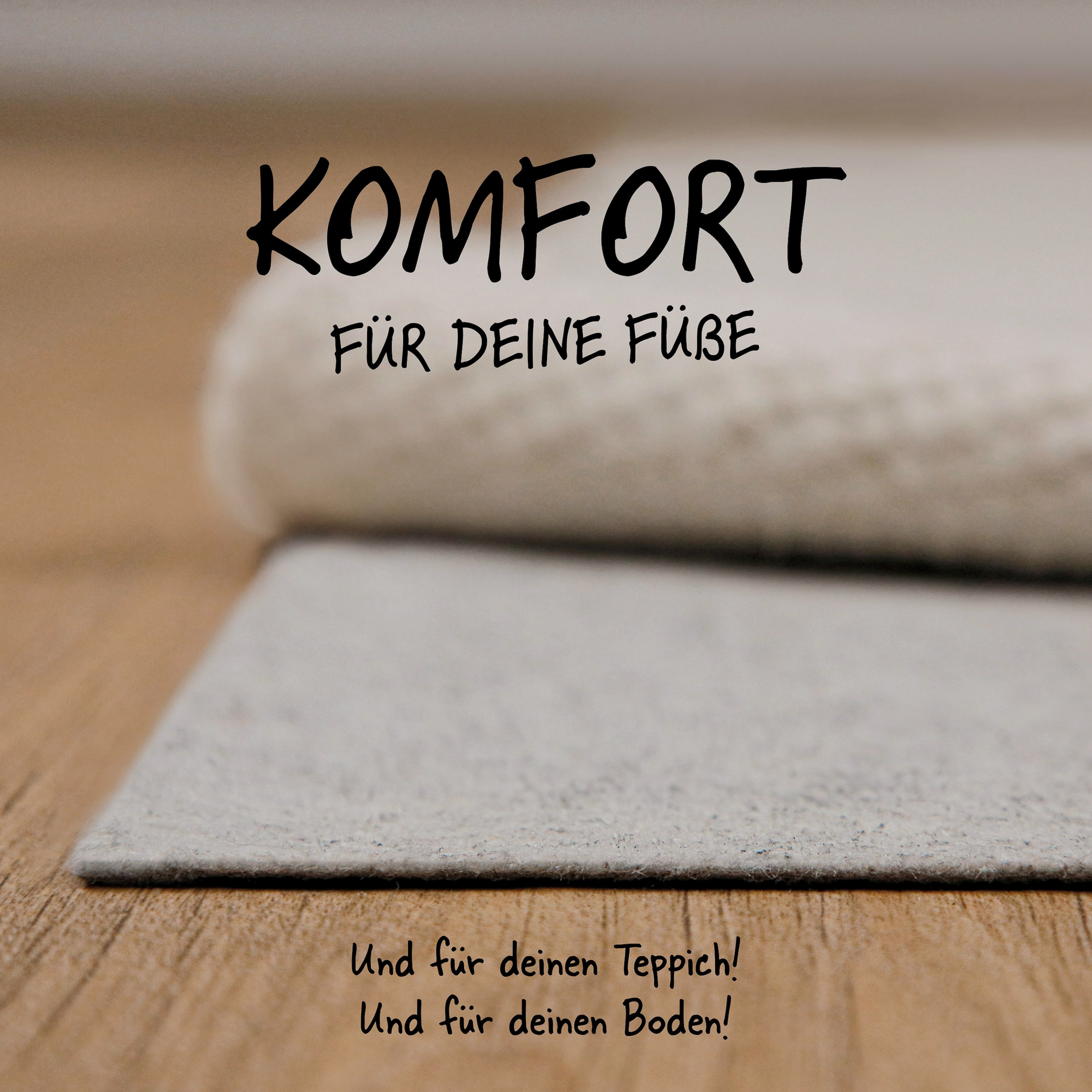 Wecon home Antirutsch Teppichunterlage »RugPad Basic« Teppichunterlage, Anti-Rutsch-Matte, Komfort, Schutz