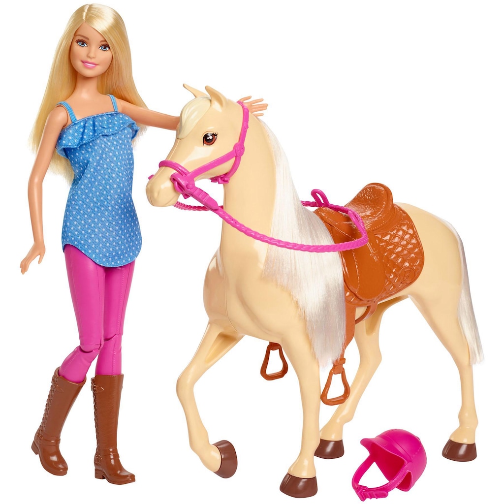 Barbie Anziehpuppe »Pferd mit Puppe«