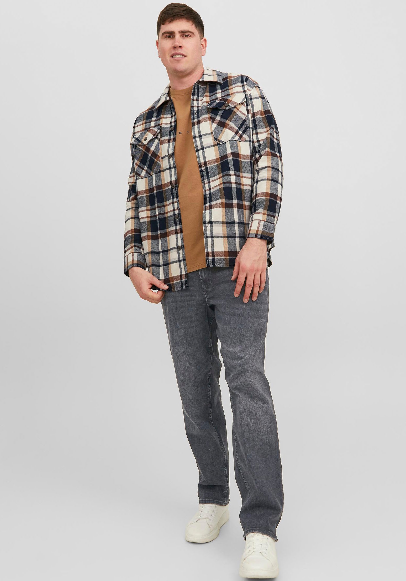 Jack & Jones PlusSize Tapered-fit-Jeans »JJIMIKE JJORIGINAL SQ 223 NOOS PLS«