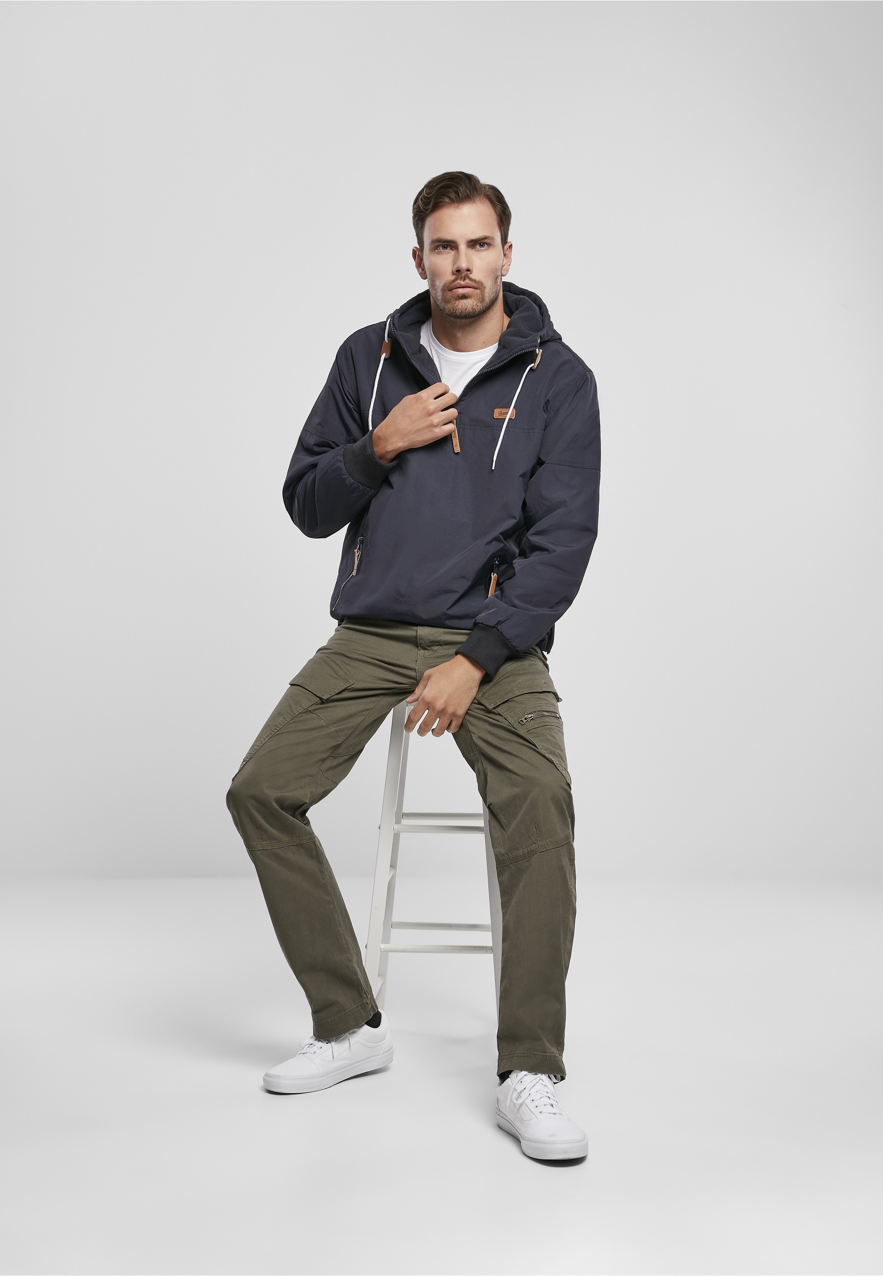 Brandit Anorak »Brandit Herren Pull Over Windbreaker« 1 Stk. tlg. mit Kapuze