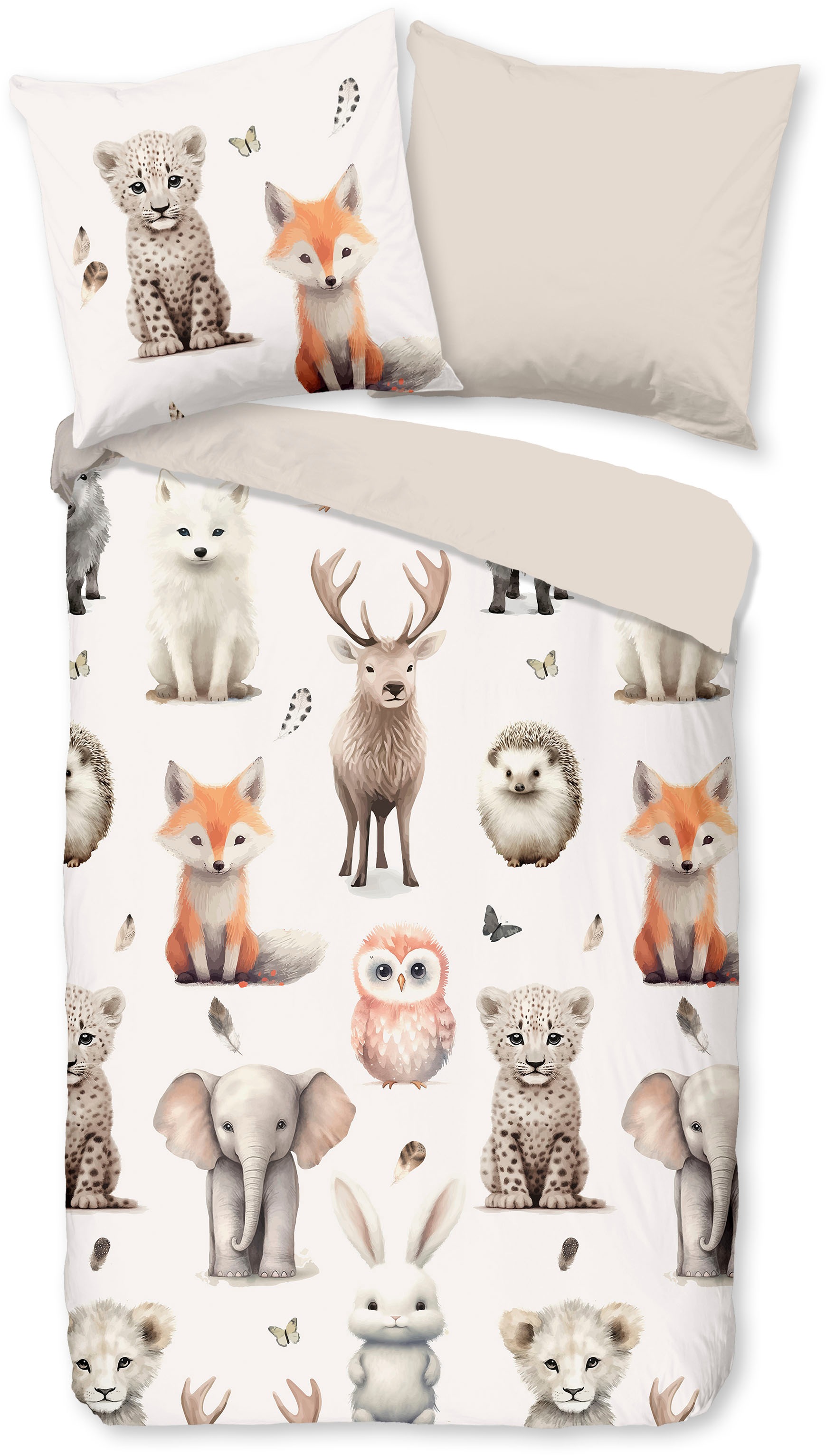 good morning Kinderbettwäsche »Svenmu« 2 Stk. tlg. Flanell Biber, 135x200, günstig online kaufen