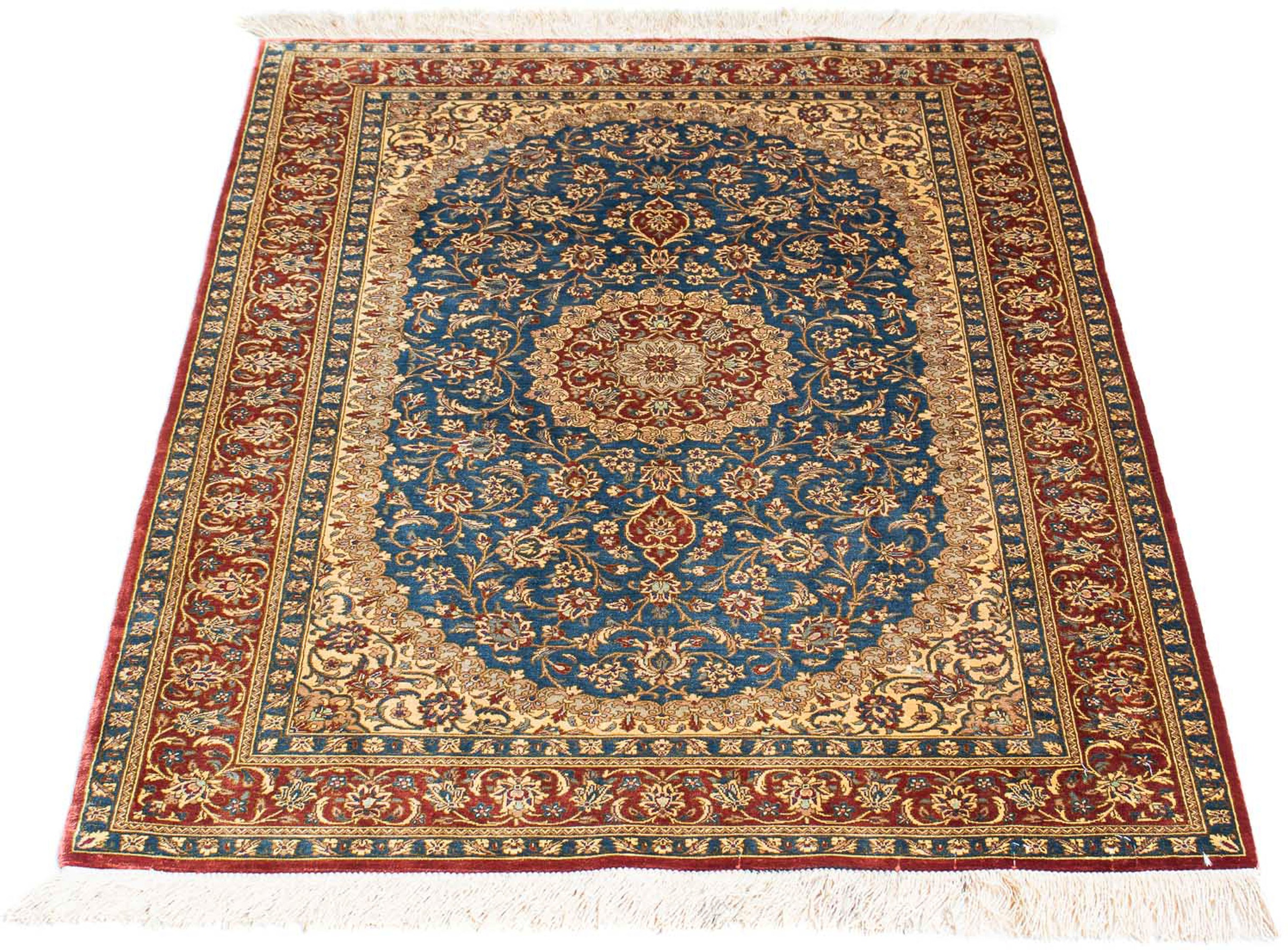 morgenland Orientteppich »Perser - Ghom - 117 x 80 cm - türkis«, rechteckig günstig online kaufen