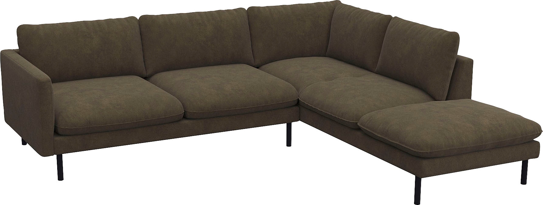 FLEXLUX Ecksofa "Bolzano Designsofa, bequem durch Kaltschaum im Sitz, L-For günstig online kaufen