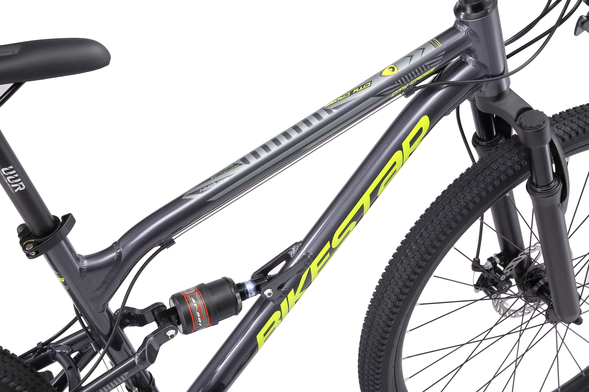 Bikestar Mountainbike 21 Gang Shimano RD-TY300 Schaltwerk Kettenschaltung für Damen und Herren, Kettenschaltung