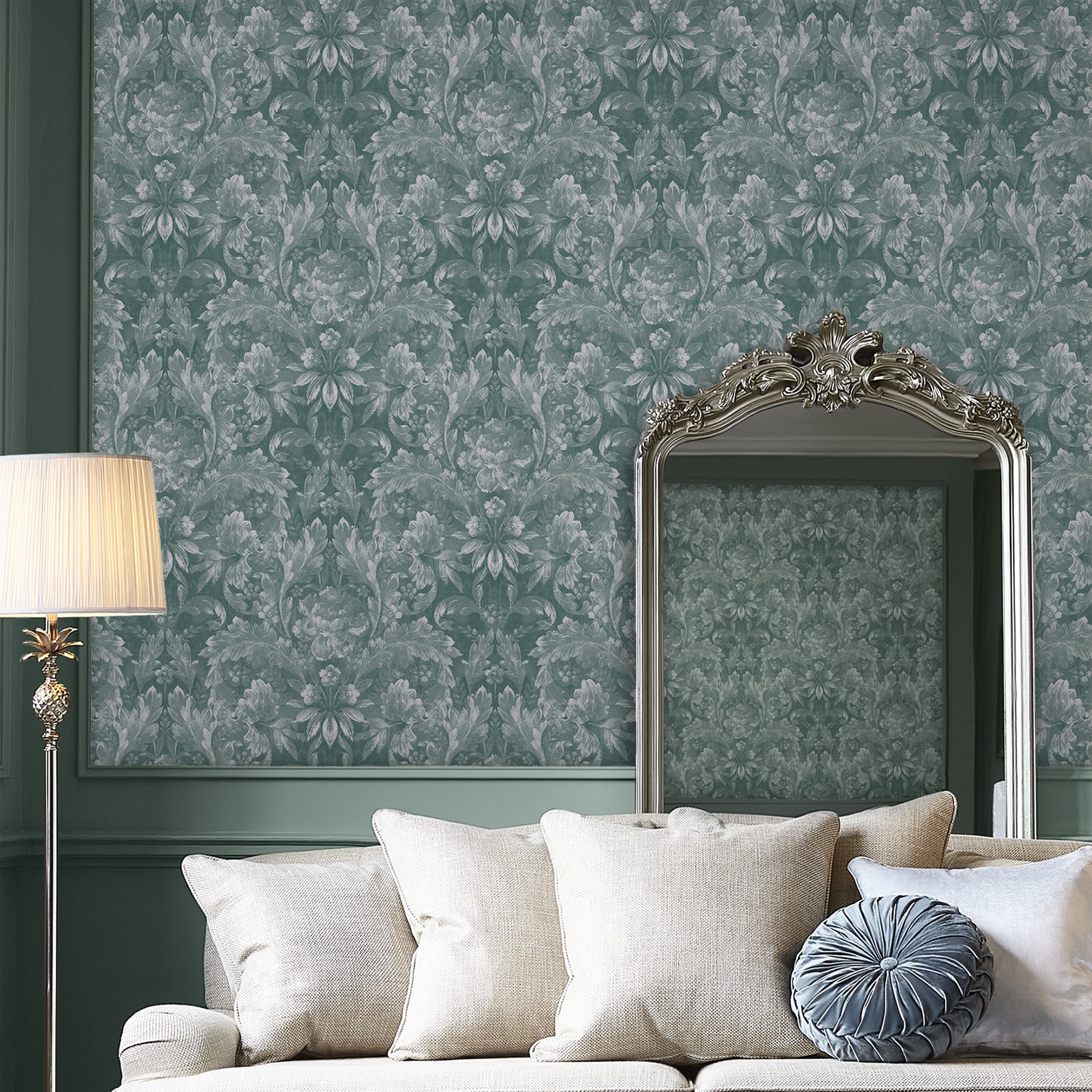 LAURA ASHLEY Vliestapete »Apolline« floral texturiert 10mx52cm