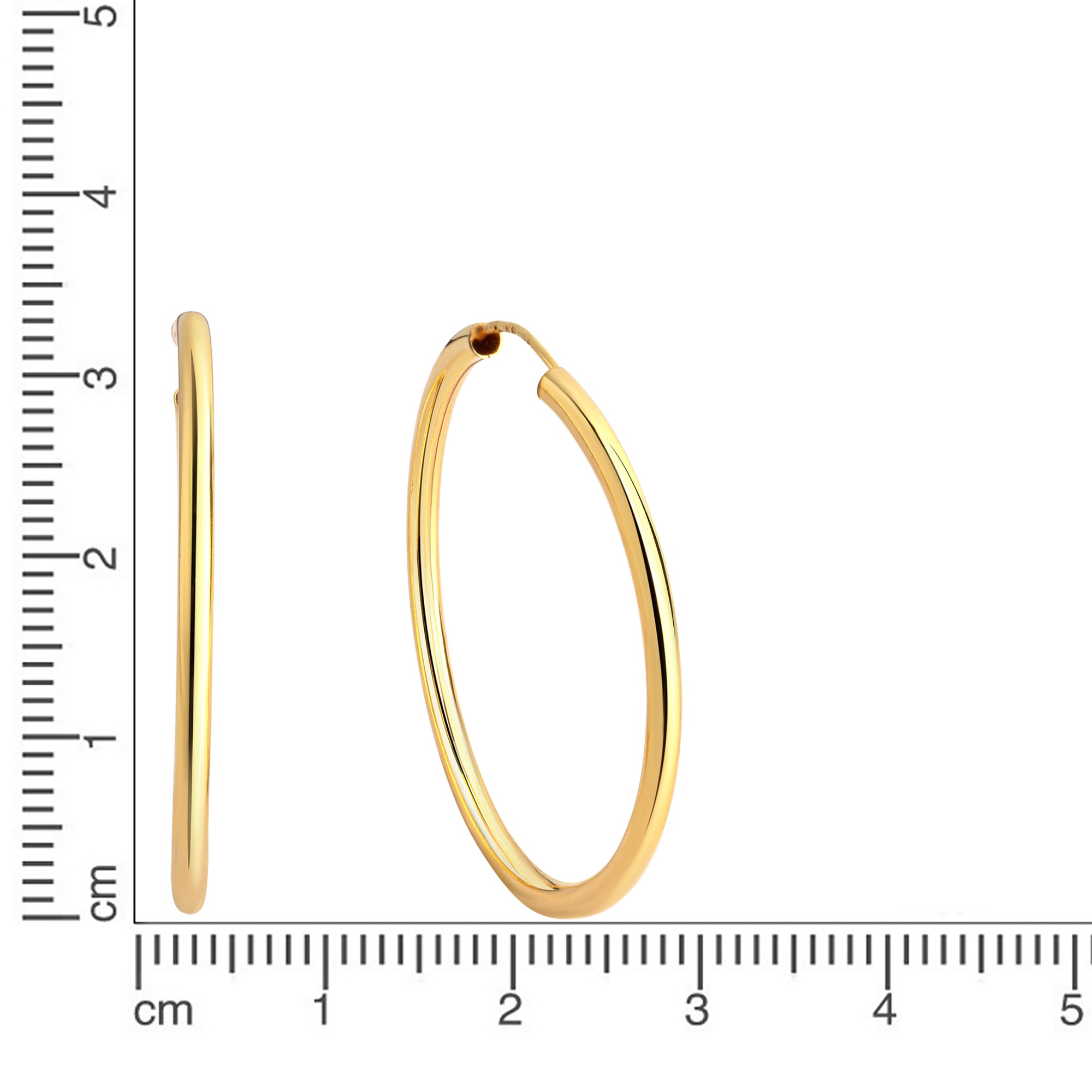 Vivance Paar Creolen »925-Sterling Silber vergoldet«