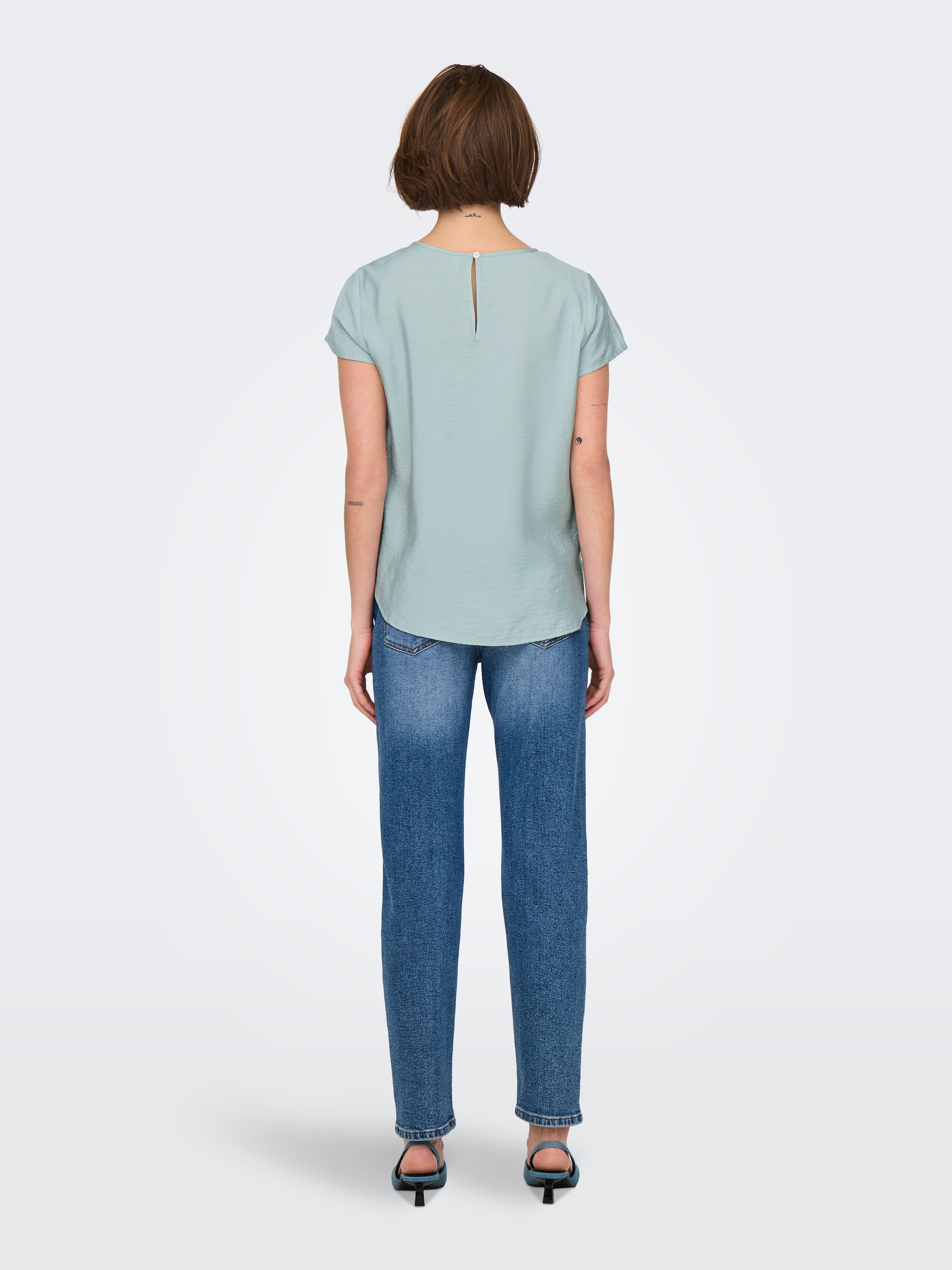 ONLY Blusenshirt »ONLAYA LIFE S/S O-NECK TOP NOOS PTM«