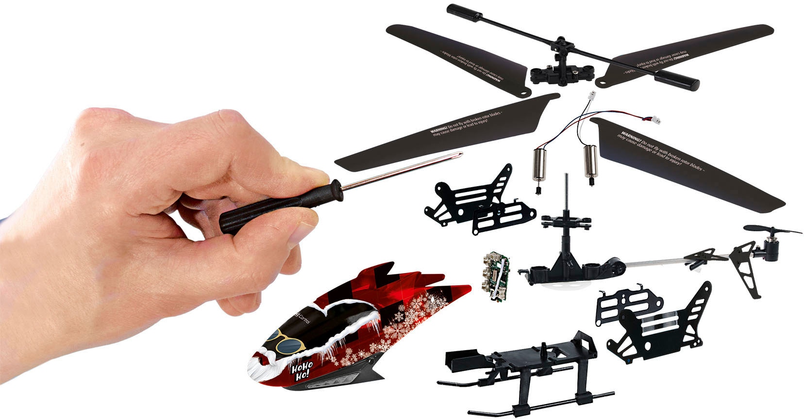 Revell® Spielzeug-Adventskalender »Revell Control, RC Helicopter«, ab 8 Jahren, mit Wechselhaube und LED-Beleuchtung