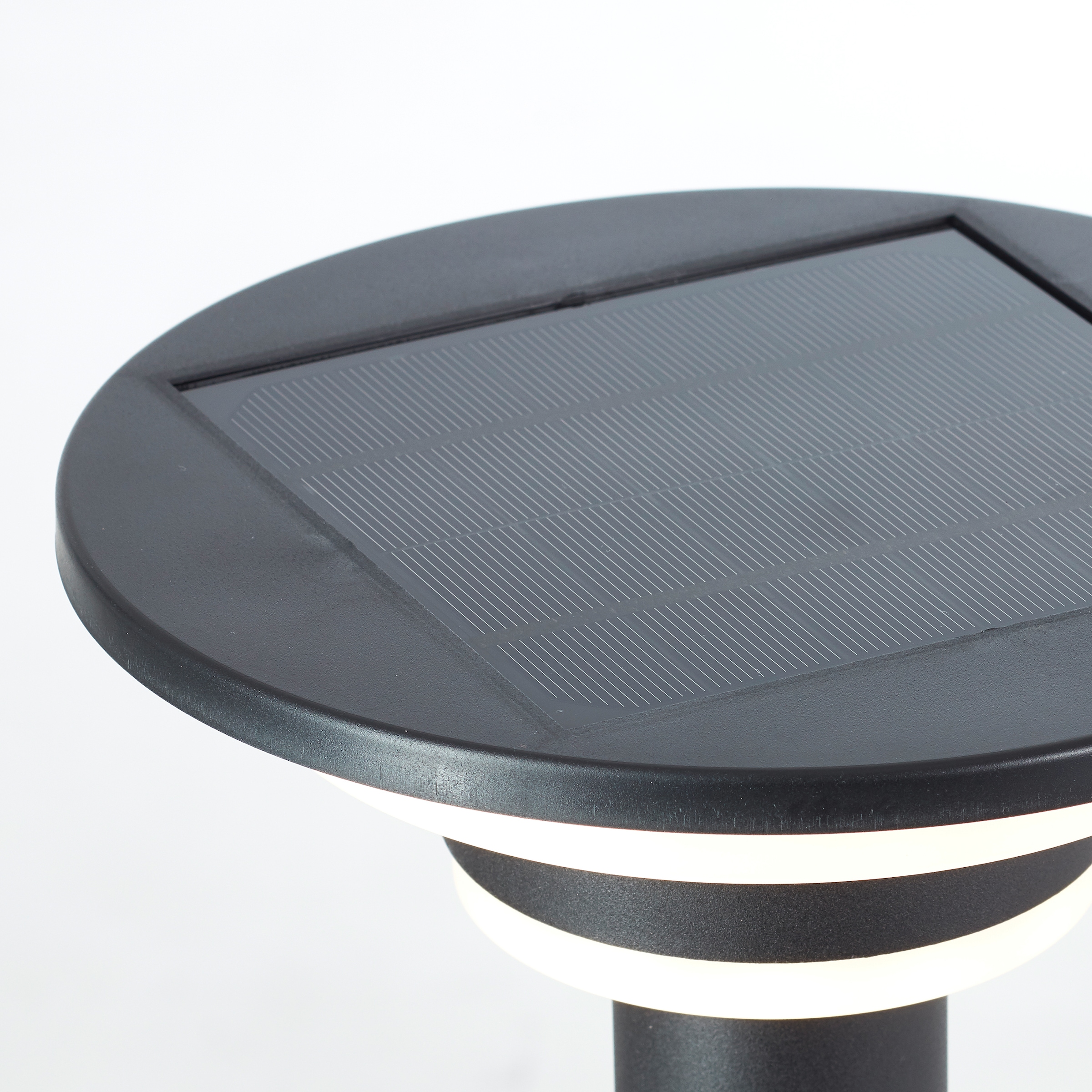 Brilliant LED Außen-Stehlampe »Garvina«, Solar, 85 cm, 430 lm, 3000 K, Edelstahl, schwarz