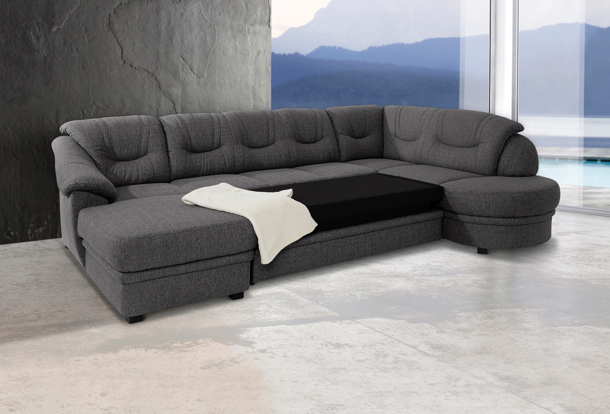 sit&more Wohnlandschaft »Savoni U-Form« wahlweise mit Bettfunktion günstig online kaufen