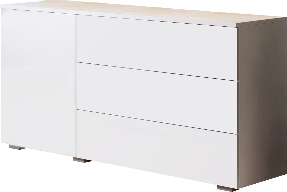 INOSIGN Sideboard »PARIS«, (1 St.), Moderne 110cm breite grifflose Kommode, vielseitig einsetzbar