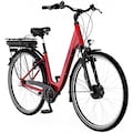 FISCHER Fahrrad E-Bike »CITA 1.0 317«, 3 Gang, (mit Akku-Ladegerät-mit Werkzeug)