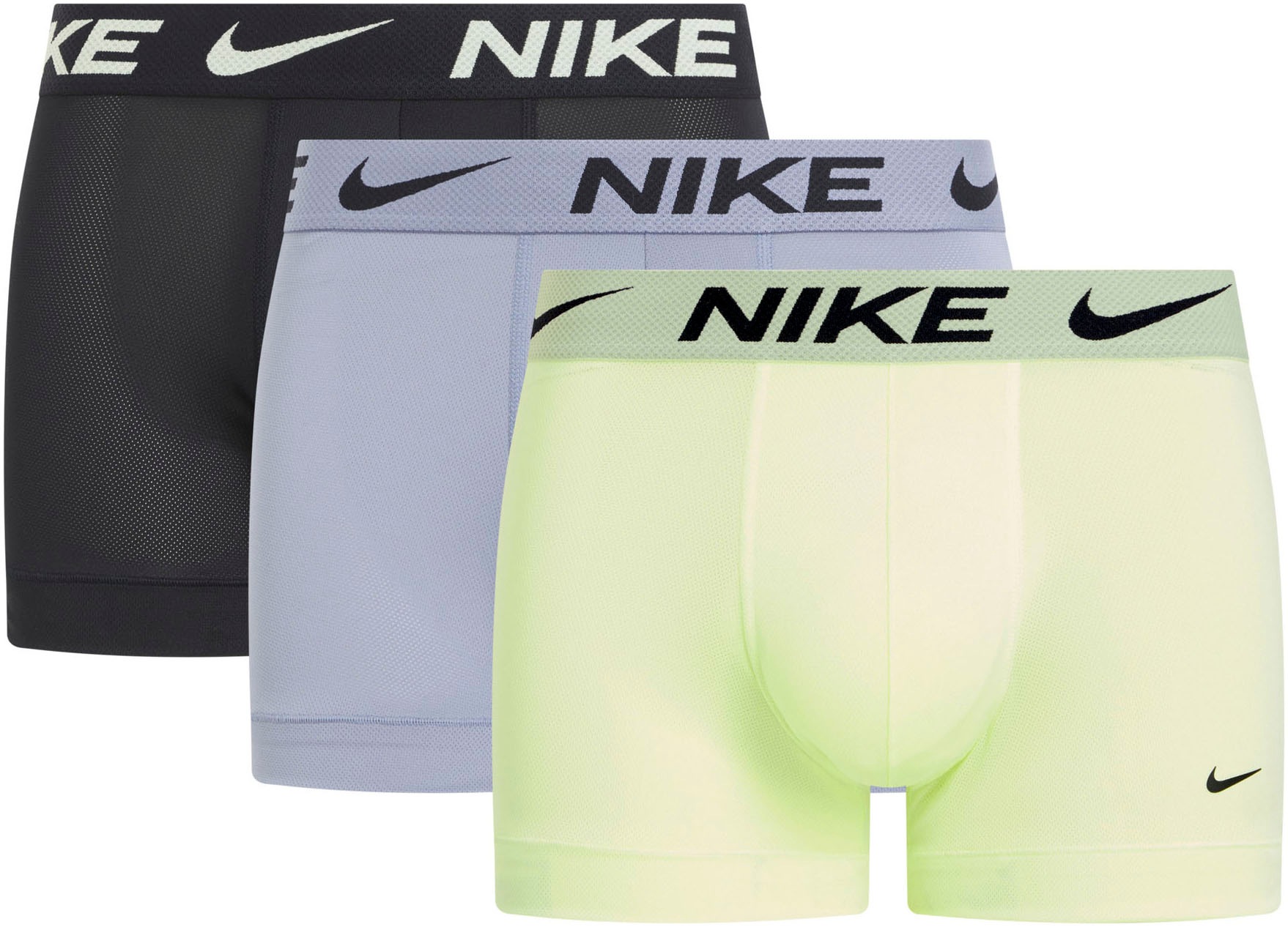 NIKE UNDERWEAR Trunk »TRUNK 3PK« Packung, 3er, 3 Stk. tlg., mit NIKE Logo-Elastikbund BARELY VOLT/ ASHEN SLATE/ BLACK XXL (54) XXL (54) 3er-Pack...