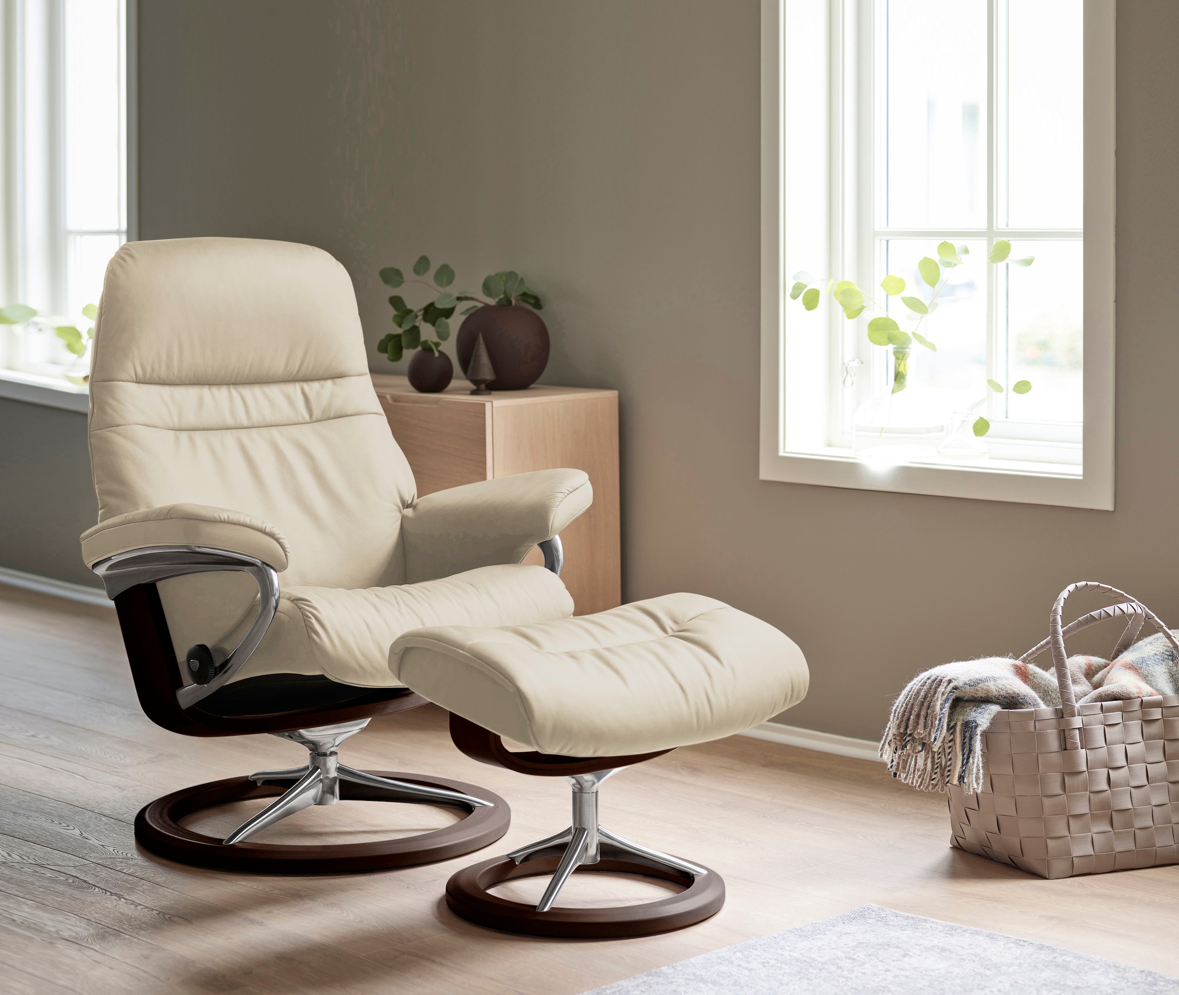 Stressless Relaxsessel "Sunrise", mit Signature Base, Größe S, Gestell Brau günstig online kaufen