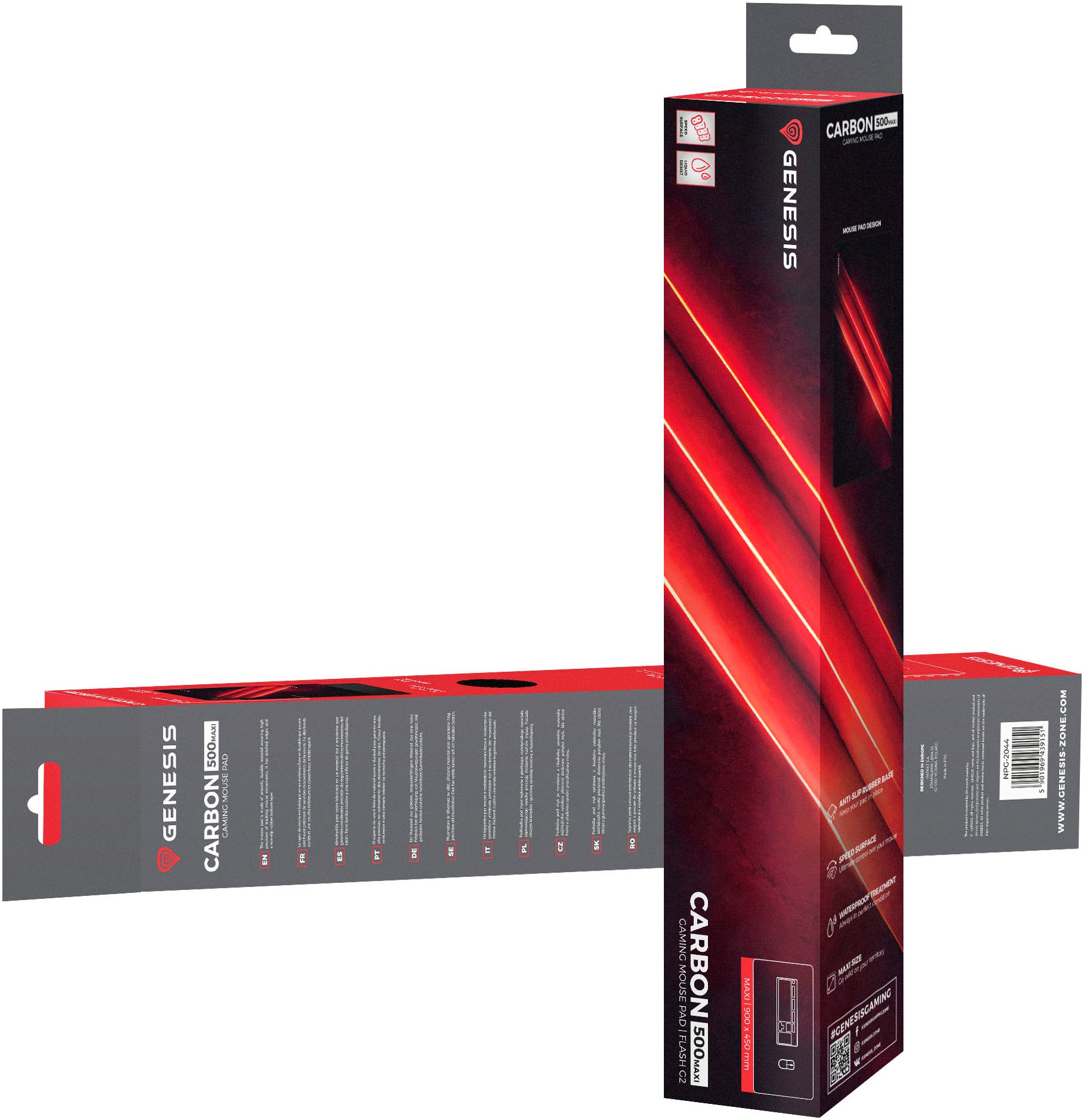Genesis Mauspad »CARBON 500 "FLASH" XXL (900mm x 450mm)«