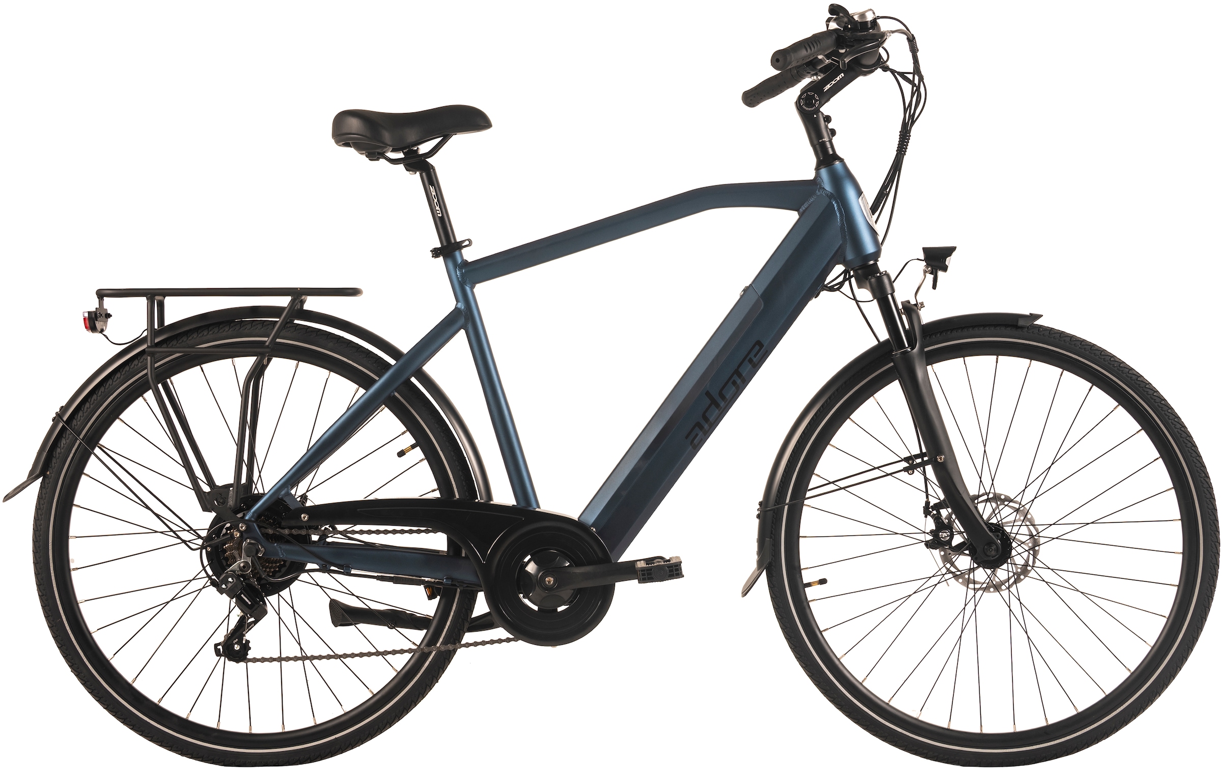 Adore E-Bike »28" Alu Cityfahrrad CV-190 Heckmotor 50NM / 15Ah Deep Blue«, 7 Gang, Shimano, Tourney, Heckmotor 250 W