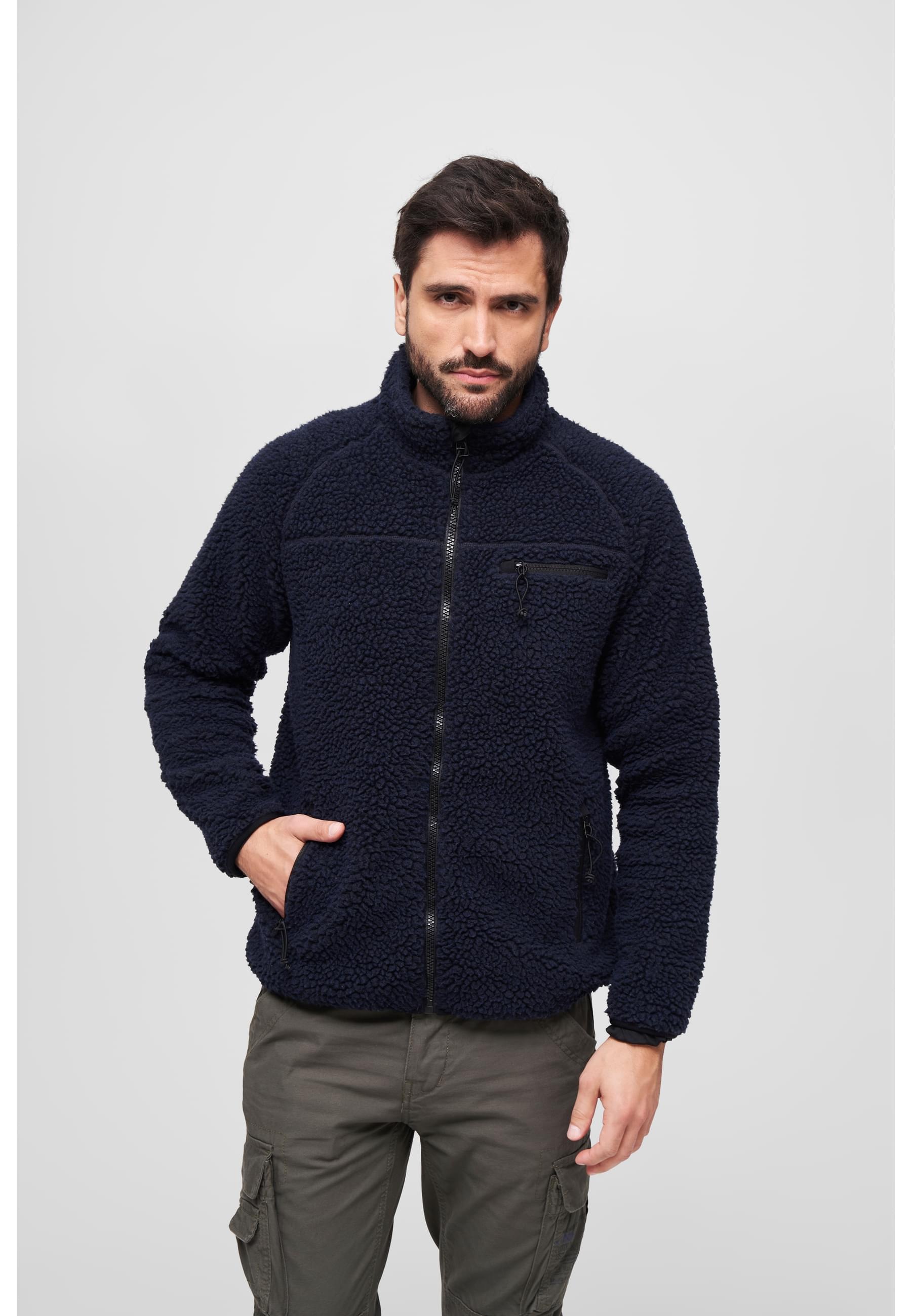 Brandit Allwetterjacke »Brandit Herren Teddyfleece Jacket« 1 Stk. tlg. ohne Kapuze