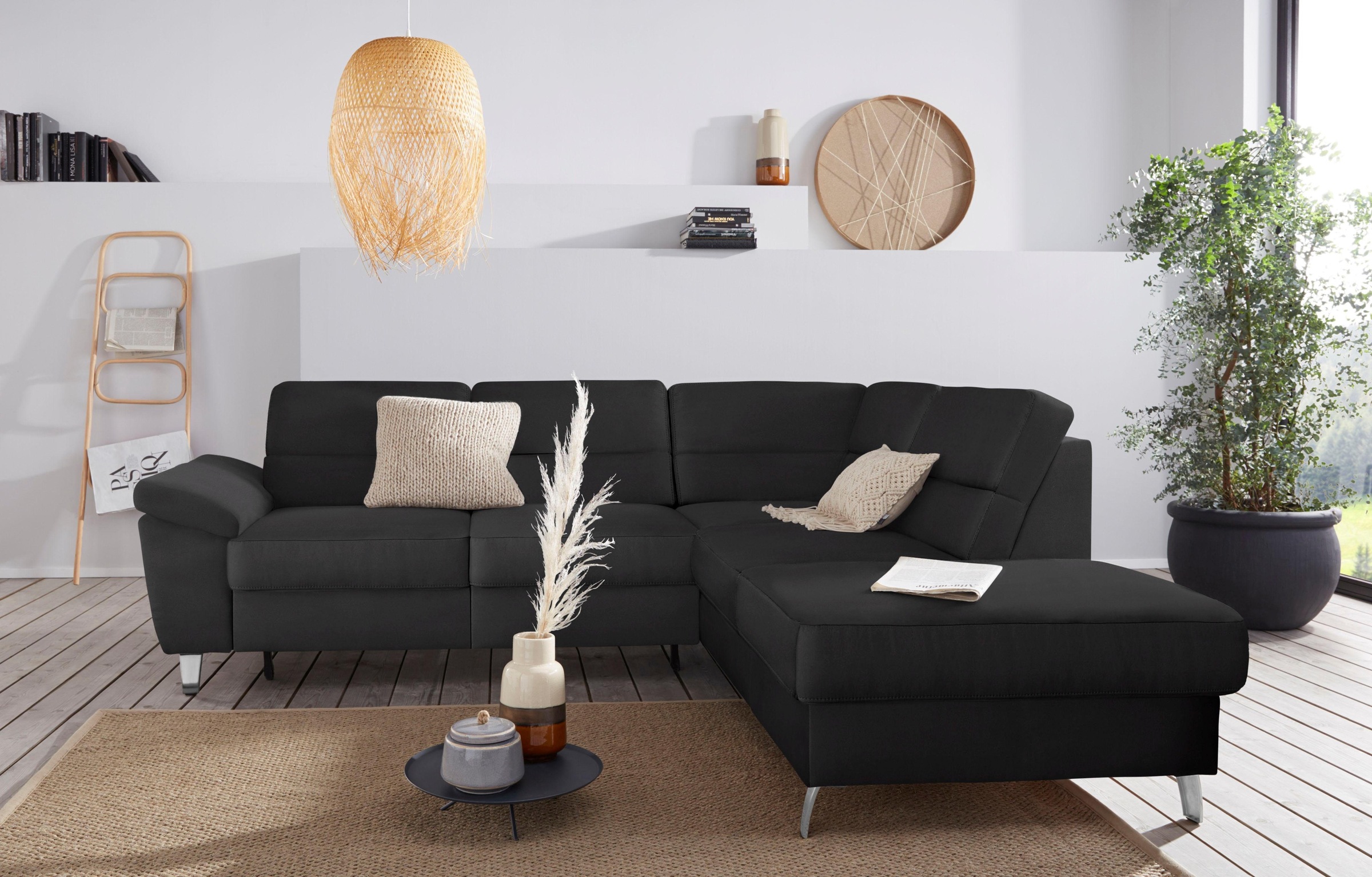 sit&more Ecksofa »Sorano L-Form«, wahlweise mit Bettfunktion und Bettkasten günstig online kaufen