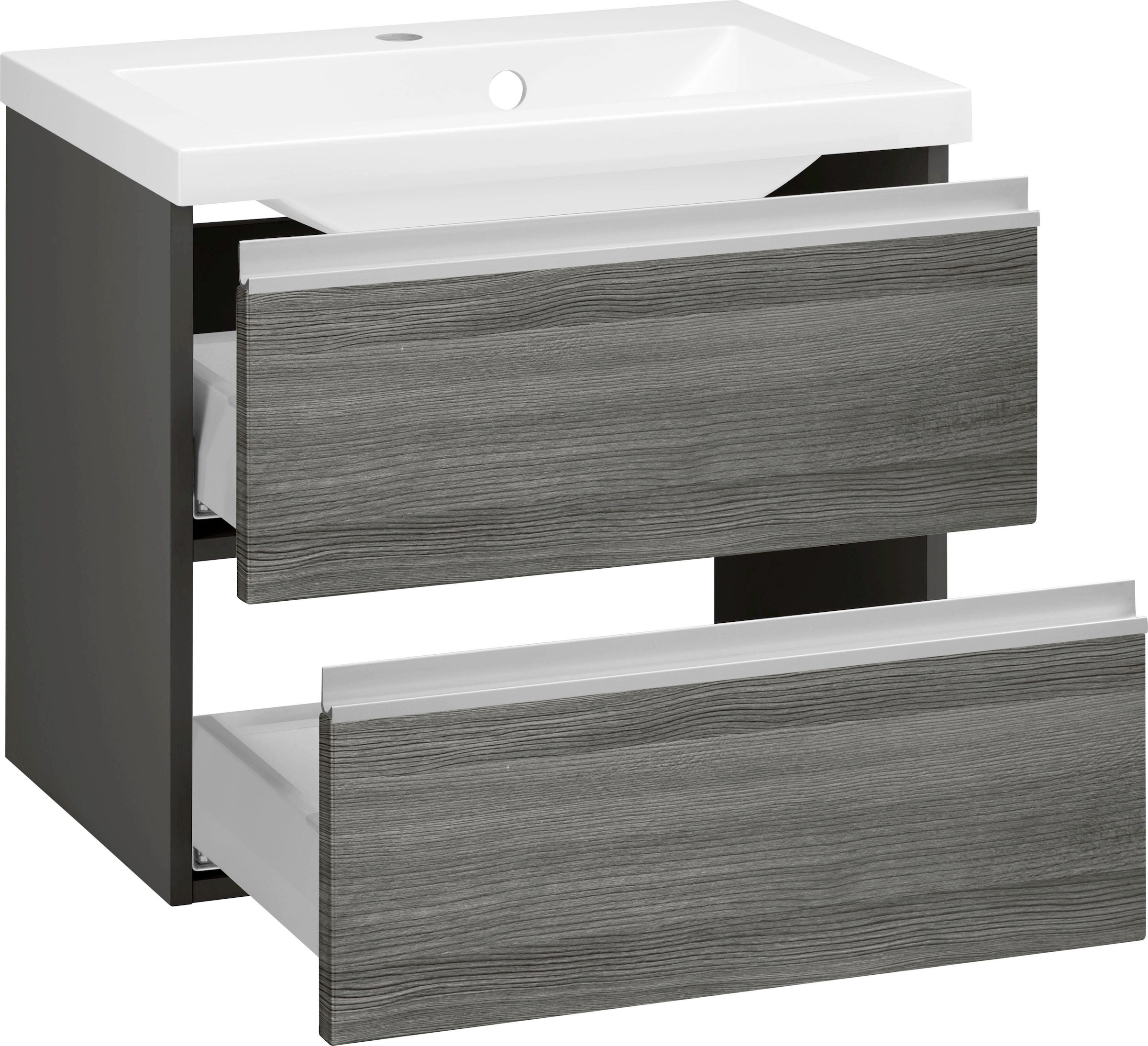 welltime Waschbeckenunterschrank »Ohio«, Badmöbel, Waschtisch inkl. Waschbecken, Breite 60 cm