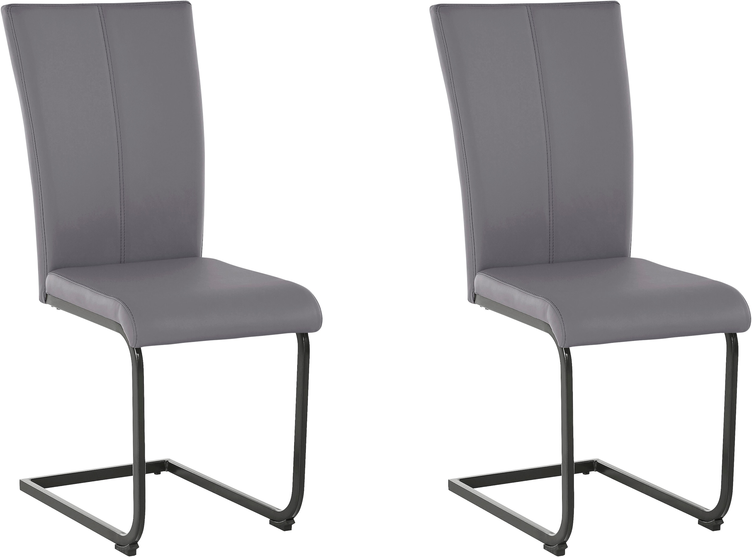 Home affaire Freischwinger »Oliver« (Set) 2 Stk. Kunstleder Stuhl belastbar günstig online kaufen