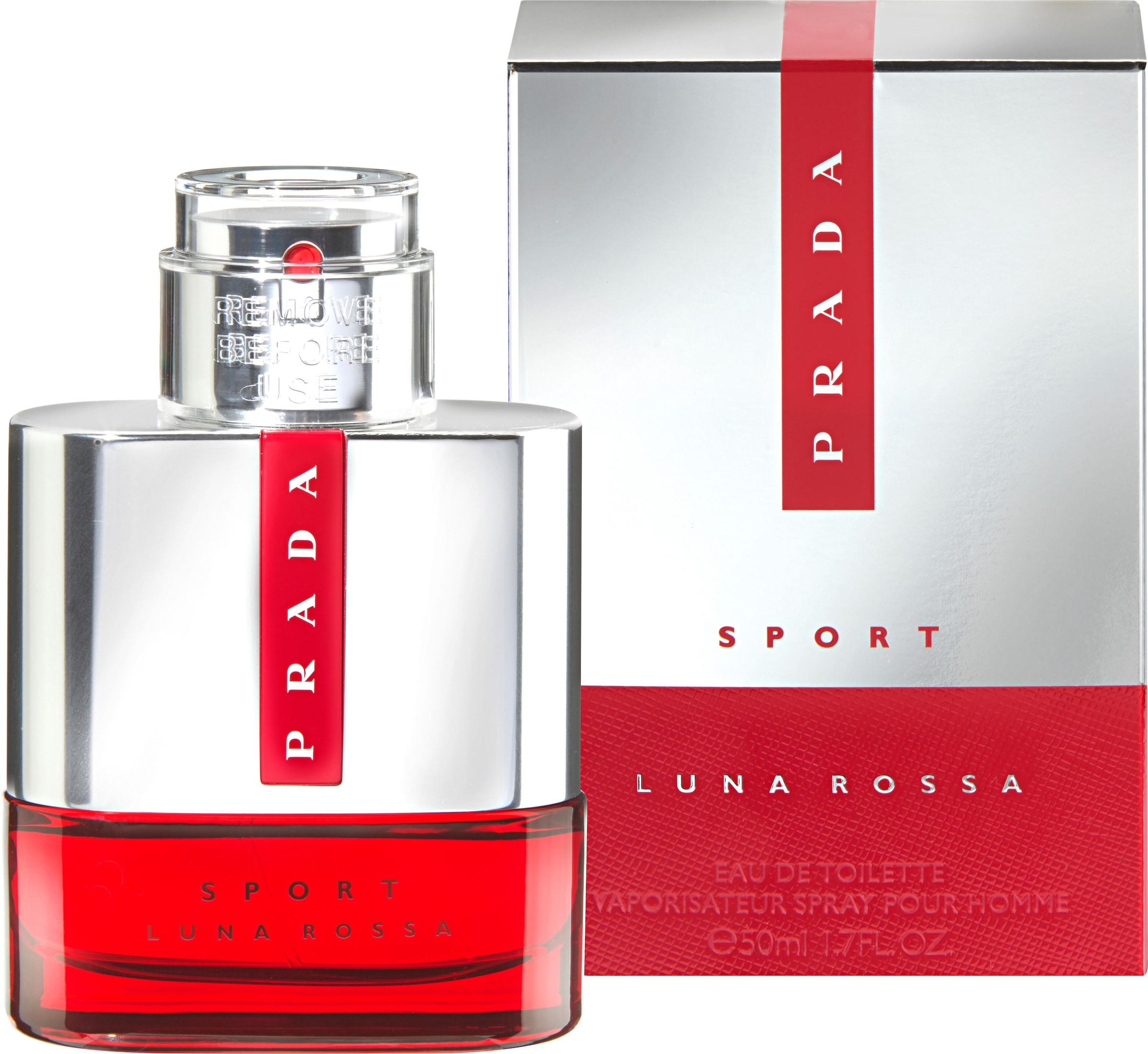 PRADA Eau de Toilette »Luna Rossa Eau Sport«, Orientalisch-würziger Herrenduft mit Ingwer, Lavendel und Tonkabohne.
