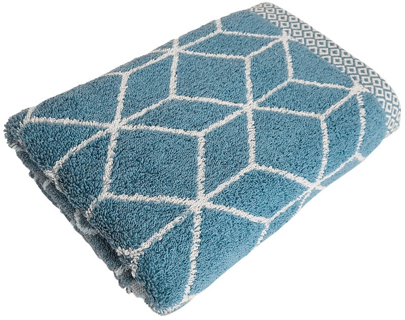 framsohn frottier Duschtuch »Design Jacquard Prisma Badetuch« mehrfarbig gewebtem Saum, hergestellt in Österreich