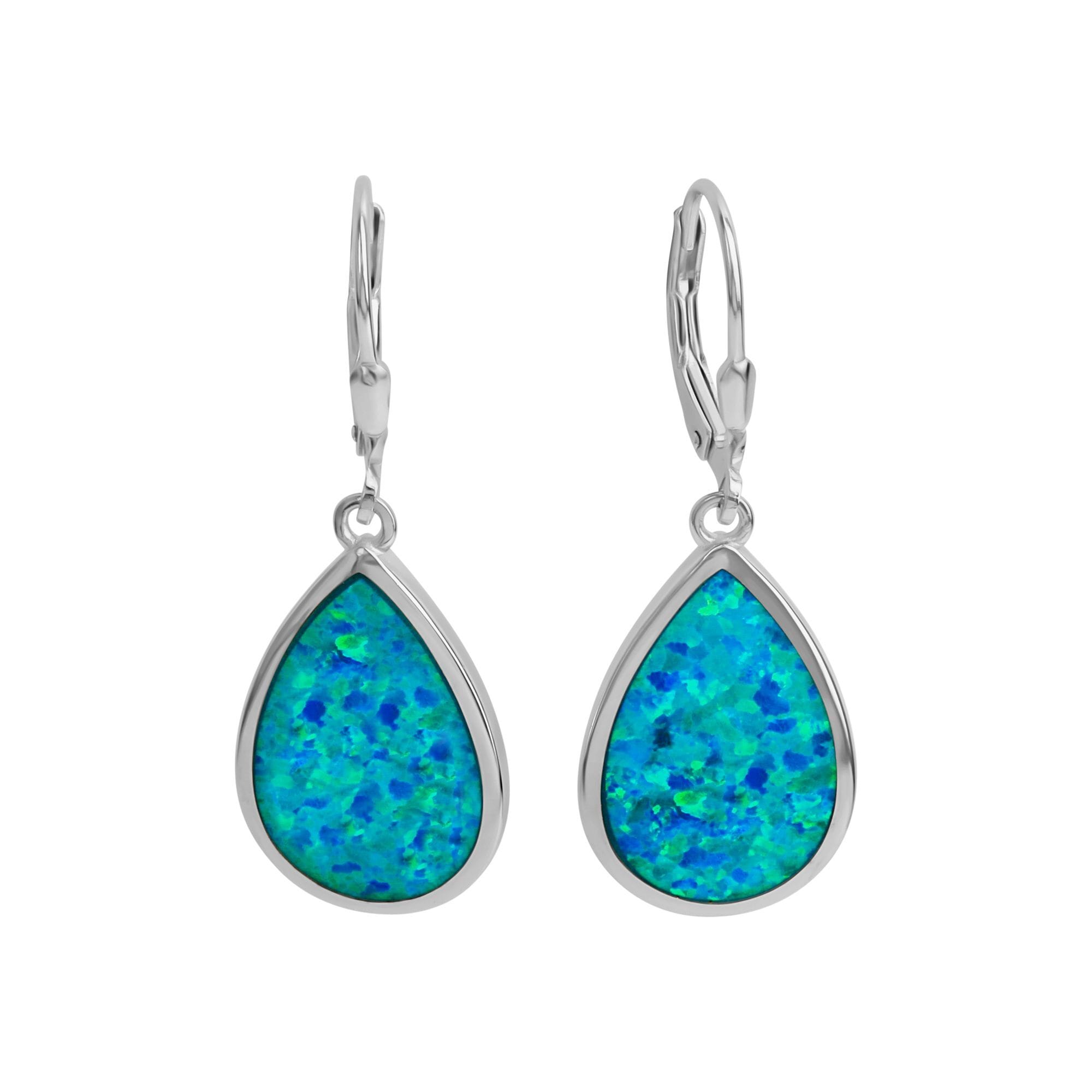 Vivance Paar Ohrhänger Opal kaufen Sterling online blau« Silber synth. »925