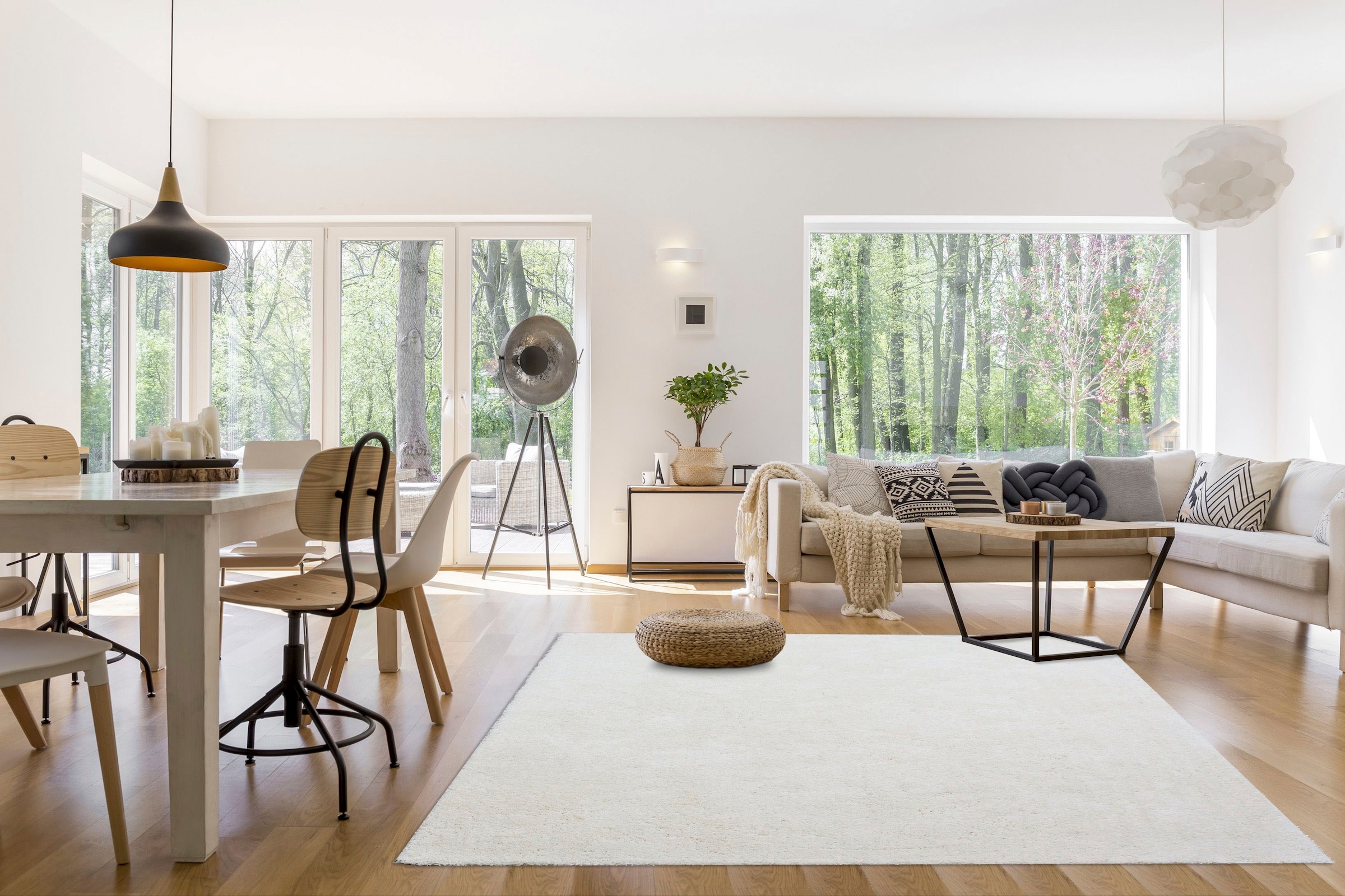 LeGer Home by Lena Gercke Hochflor-Teppich »Lucia«, rechteckig, 30 mm Höhe, weiche Teppiche, kuschelig, Wohnzimmer, Schlafzimmer, Kinderzimmer