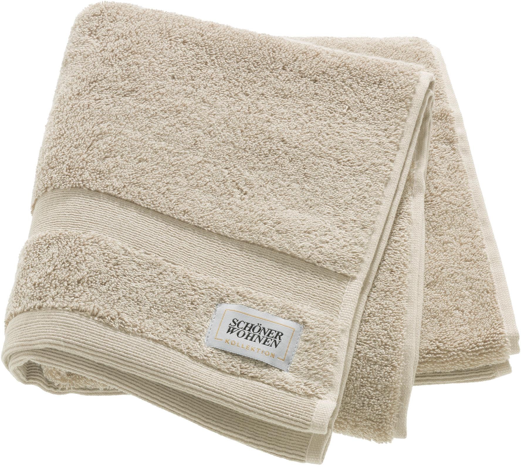 SCHÖNER WOHNEN-Kollektion Handtücher »Cuddly«, (2 St., 2er Set Handtücher 50 x 100 cm), schnell trocknende Airtouch-Qualität