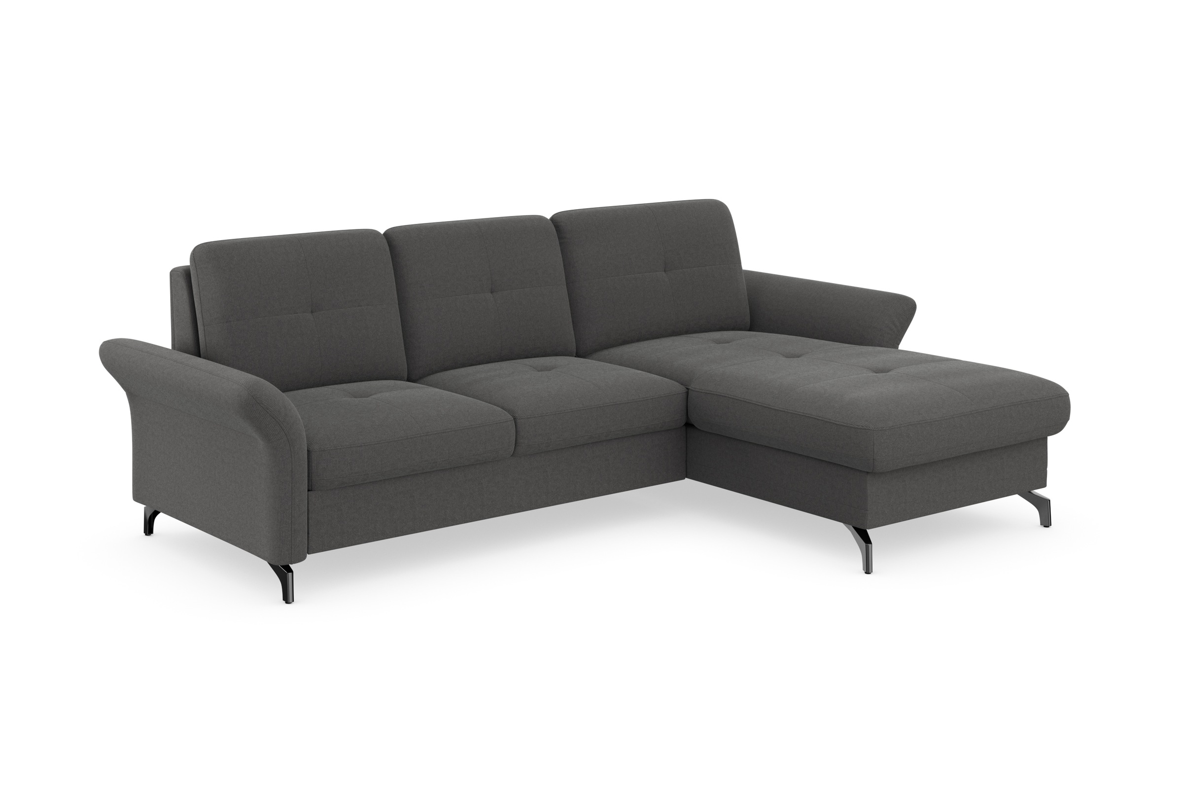Places of Style Ecksofa »Calando L-Form«, wahlweise mit Bettfunktion, Bettkasten und Armteilfunktion