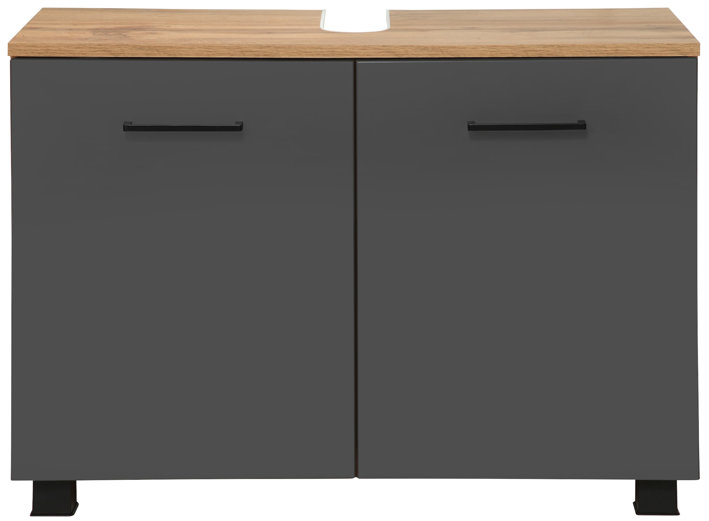 welltime Waschbeckenunterschrank »Trento, verschiedene Ausführungen und Farben«, Badmöbel Unterschrank Breite 80 cm, mit viel Stauraum, Badschrank WBU