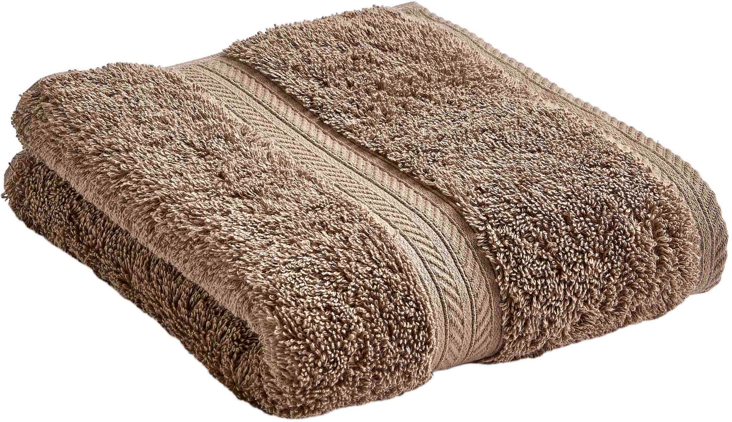Gaestehandtuecher »RENAISSANCE« Premium-Gästetücher in Luxusqualität, 675g/m², 46x76cm, 6er Set braun Walkfrottier, Obermaterial: 100% Baumwolle B/L: 