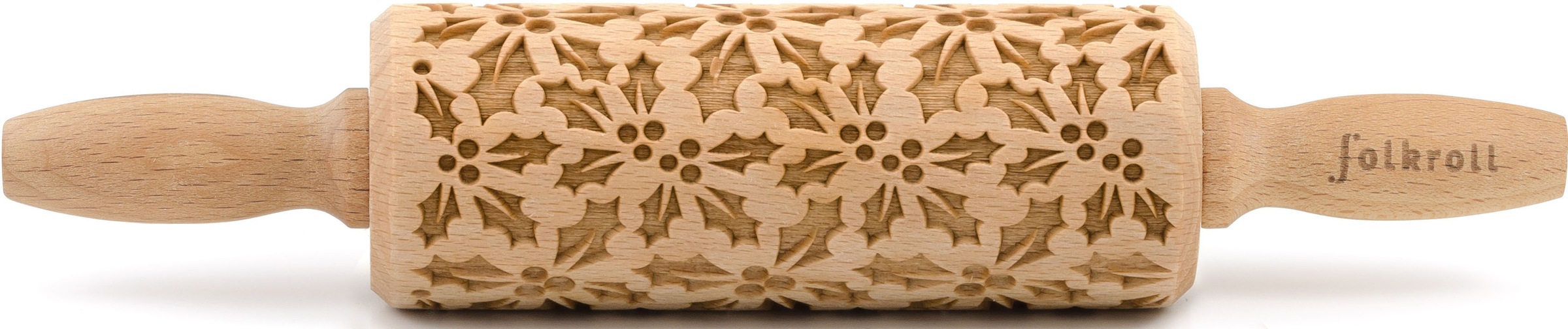 folkroll Teigroller »3D-Motiv-Teigrolle«, Stechpalme
