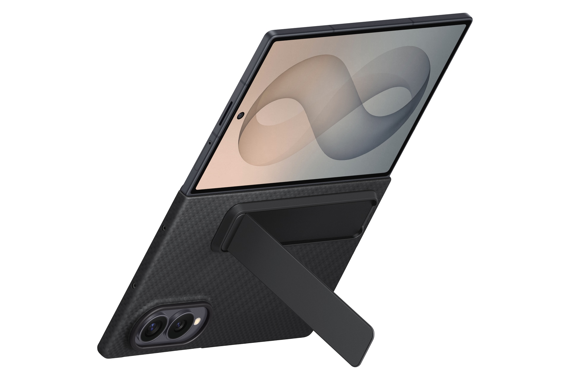 Samsung Smartphone-Hülle »Carbon Standing Case für Galaxy Fold8« Smartphones Backcover, Schutzhülle, Handyschutzhülle, Case, Schutzcase, stoßfest