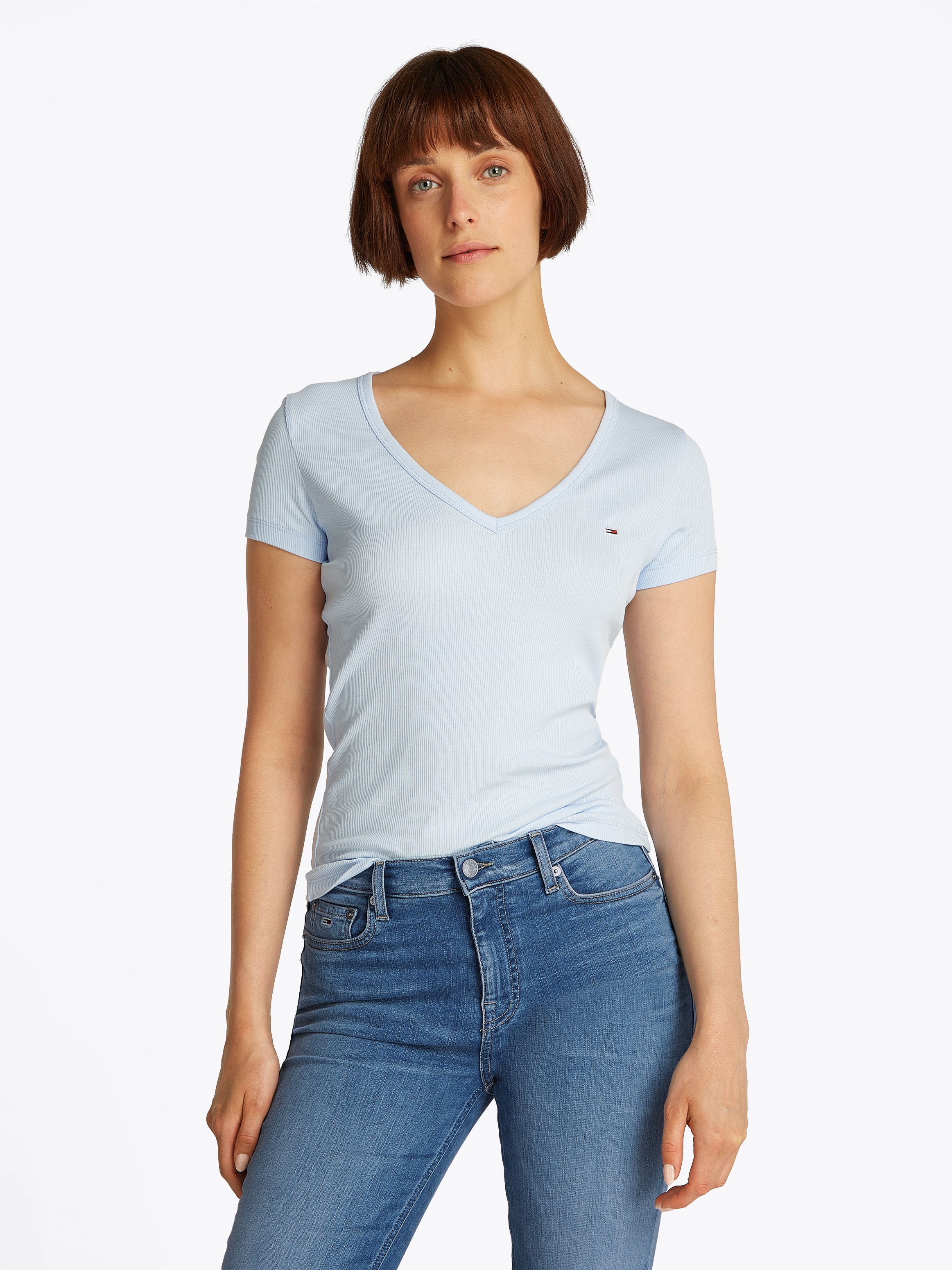 Tommy Jeans Skinny-fit-Jeans »NORA MR SKNY AH1280«, mit Logo-Badge