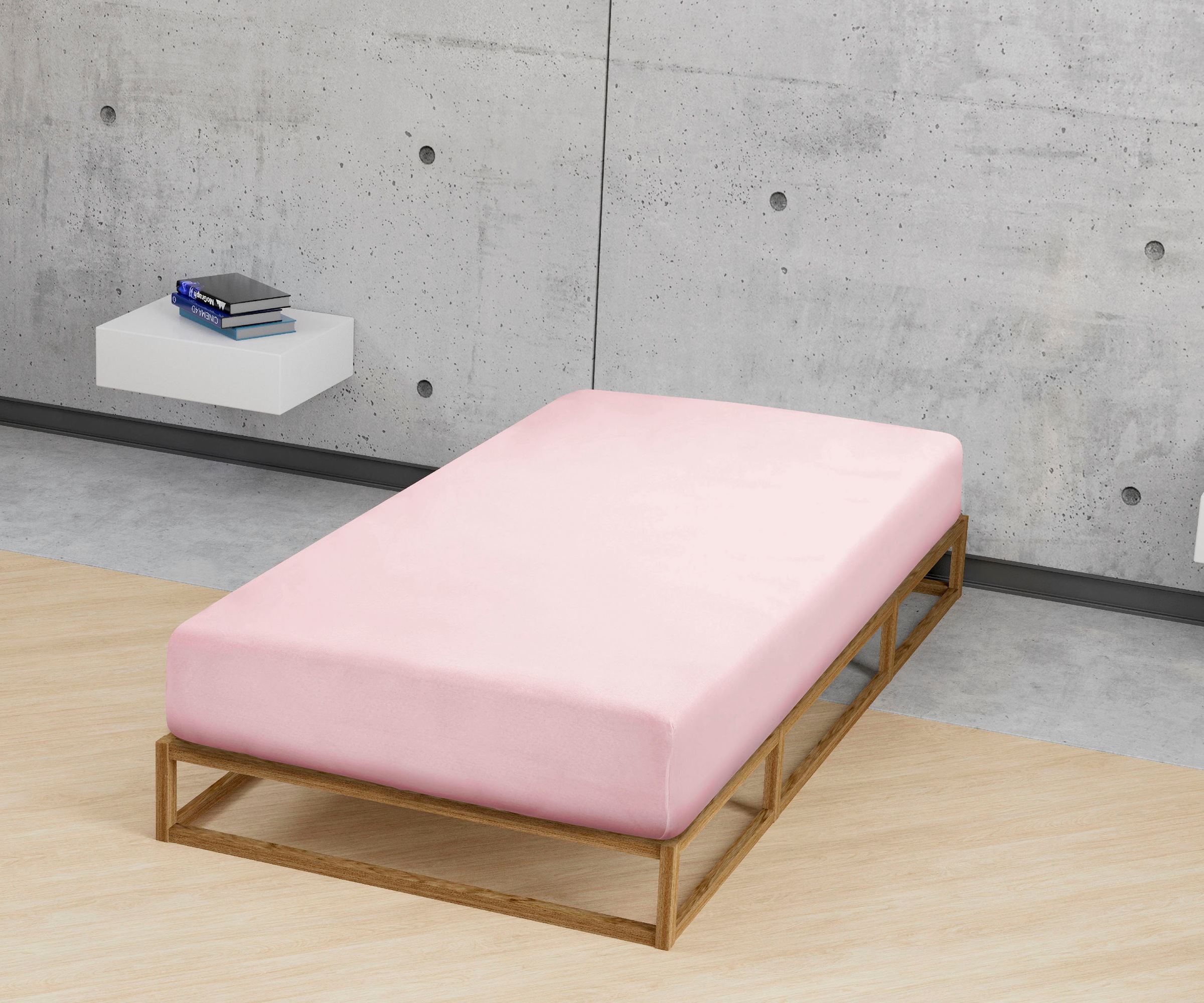 Biberna Spannbettlaken »Leila«, Bettlaken aus 100% Baumwolle, für Matratzenhöhen bis 22 cm