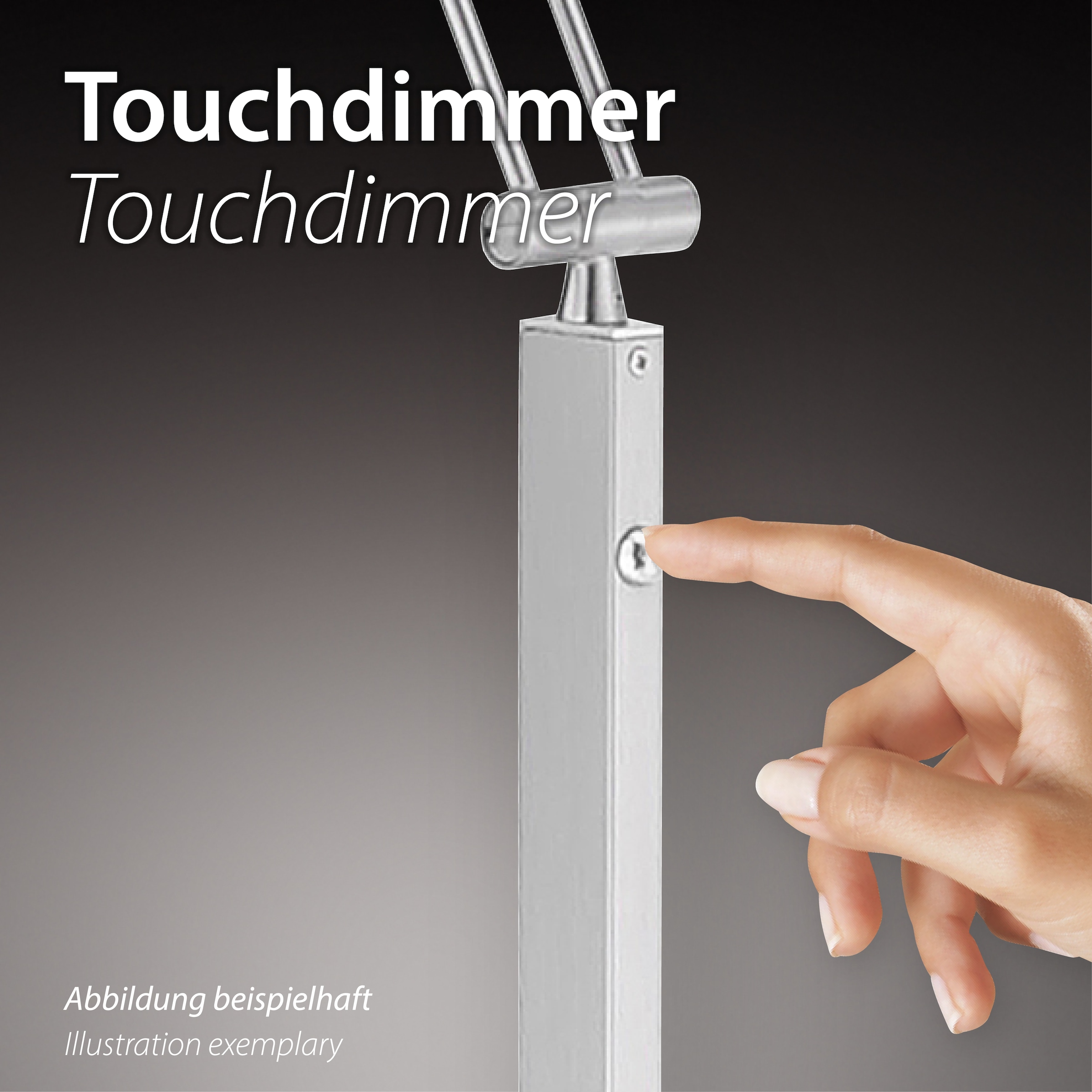 Paul Neuhaus Tischleuchte »DADOA«, 1 über Touchdimmer dimmbar LED, bestellen flammig-flammig, online