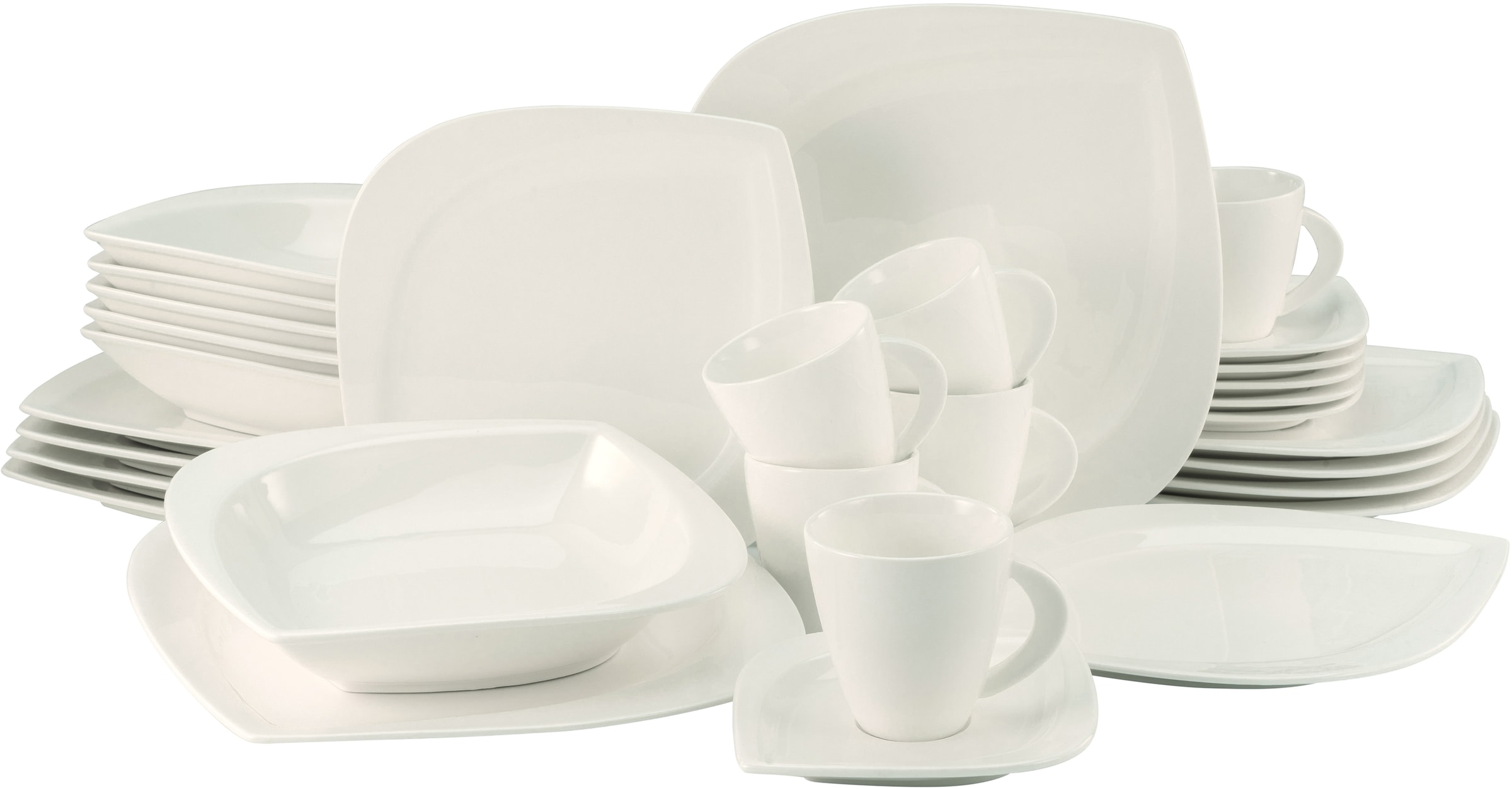 CreaTable Kombiservice »Geschirr-Set Melbourne«, (Set, 30 tlg., Kaffeeservi günstig online kaufen