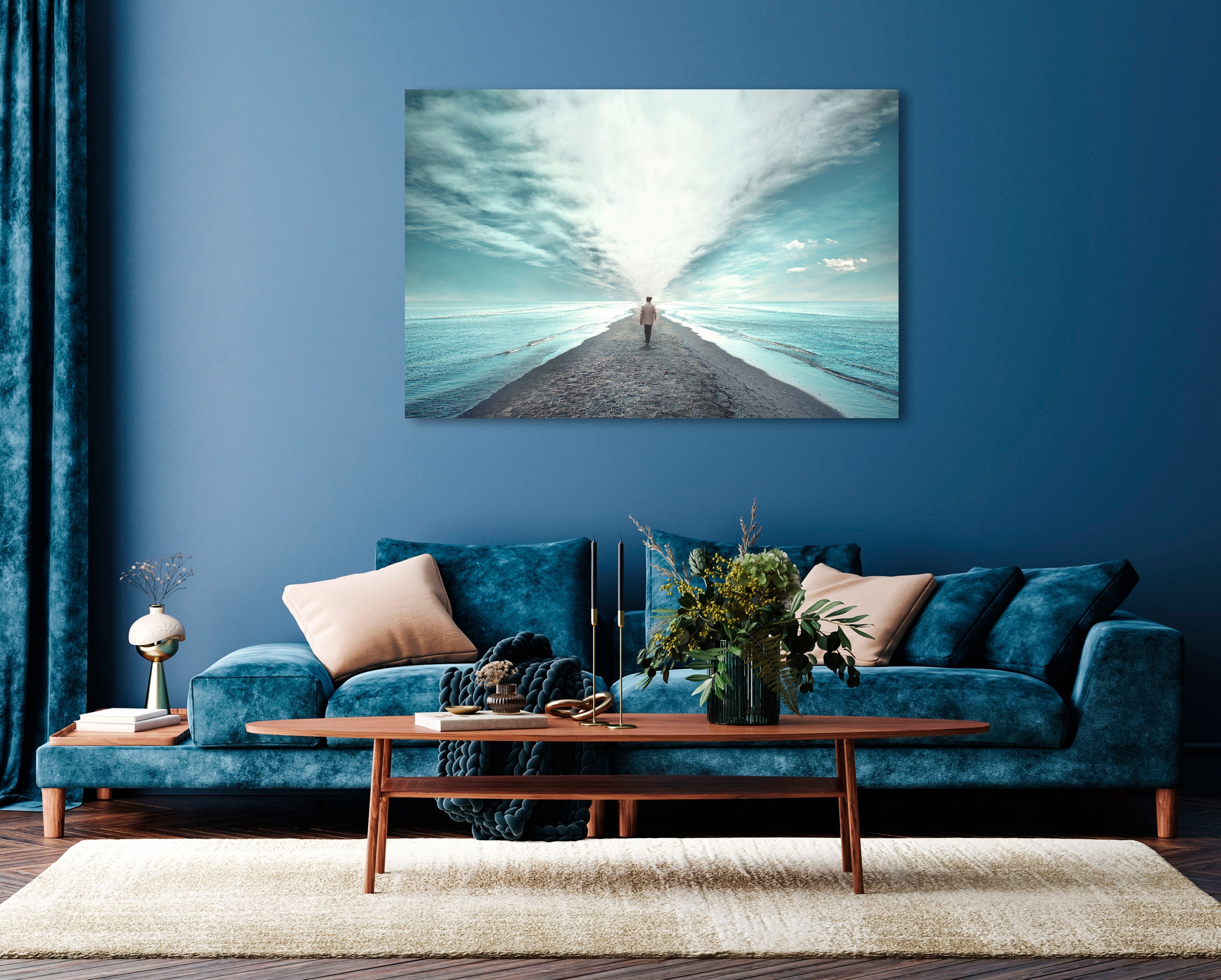 queence Acrylglasbild »Evan«, Himmel-Meer-Spa-Spa Bilder-Meer Bilder-Strand günstig online kaufen