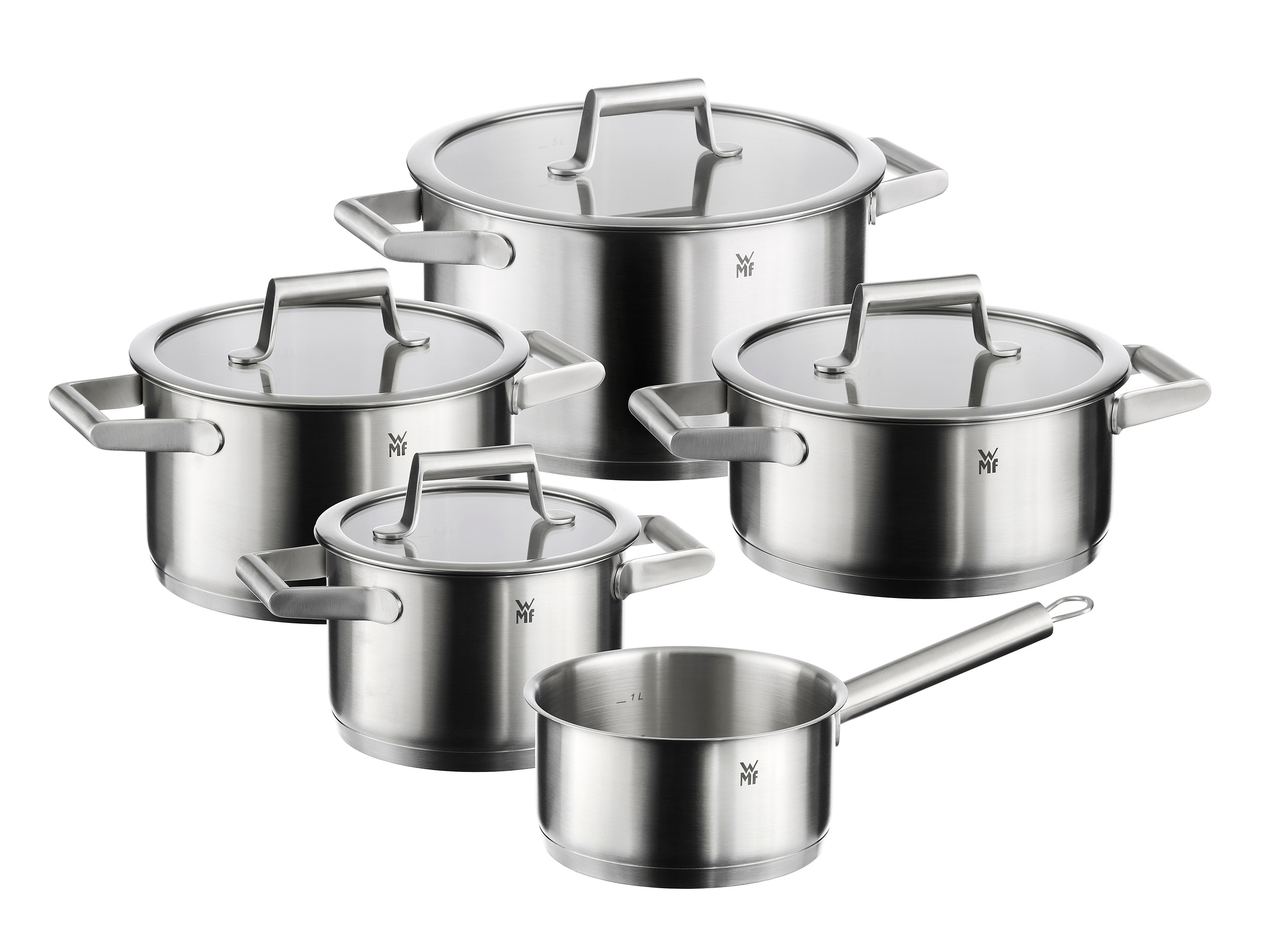 WMF Topf-Set »Comfort Line Induktion, Kochtopf Set mit Glasdeckel, mattiert günstig online kaufen