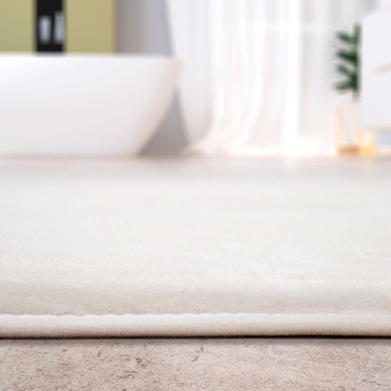 Paco Home Badematte »Corby 255, Memory-Schaum Effekt«, rutschhemmend beschichtet, fußbodenheizungsgeeignet, Badteppich, Uni Farben