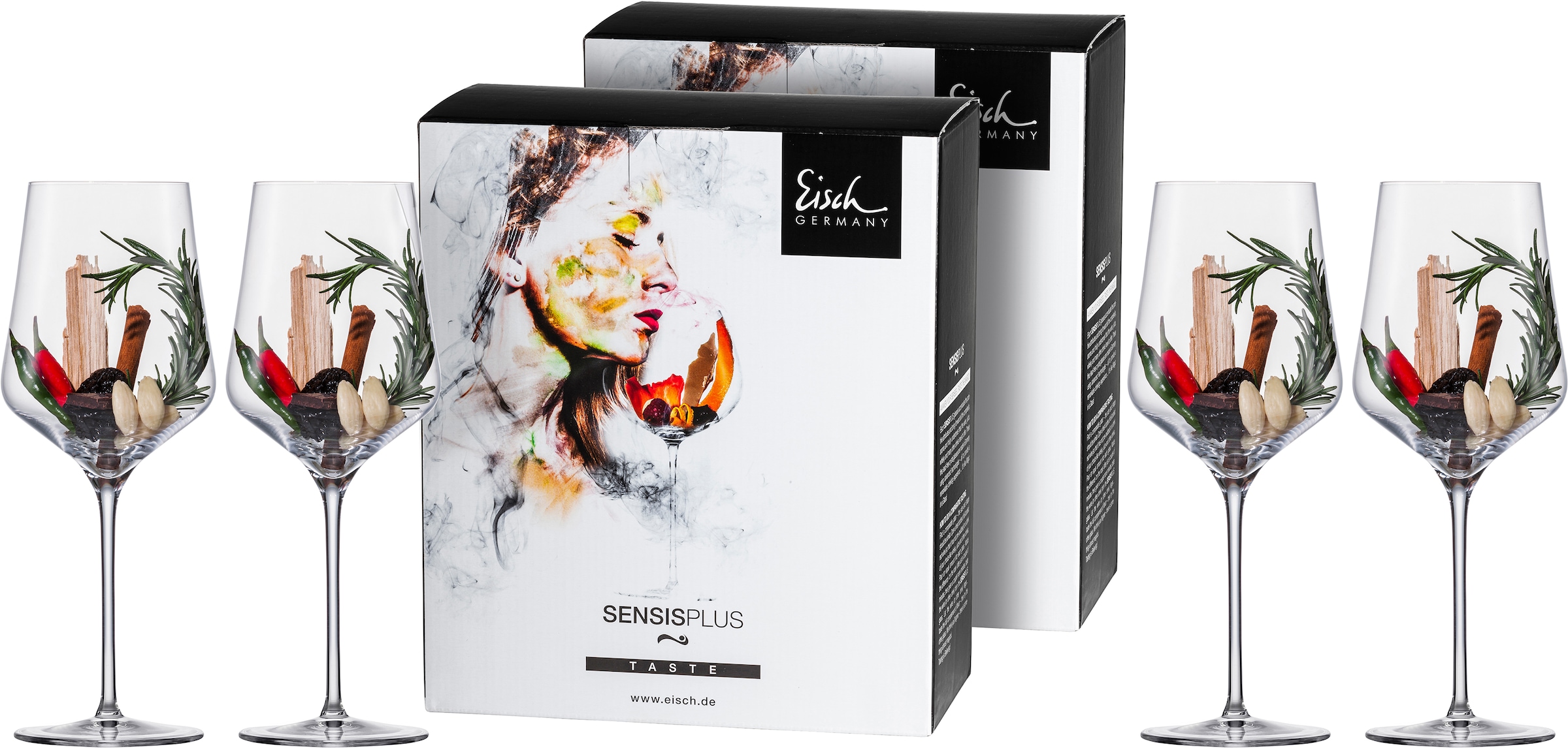 Eisch Rotweinglas »Sky SensisPlus«, (Set, 4 tlg.), (Bordeauxglas), Bleifrei günstig online kaufen