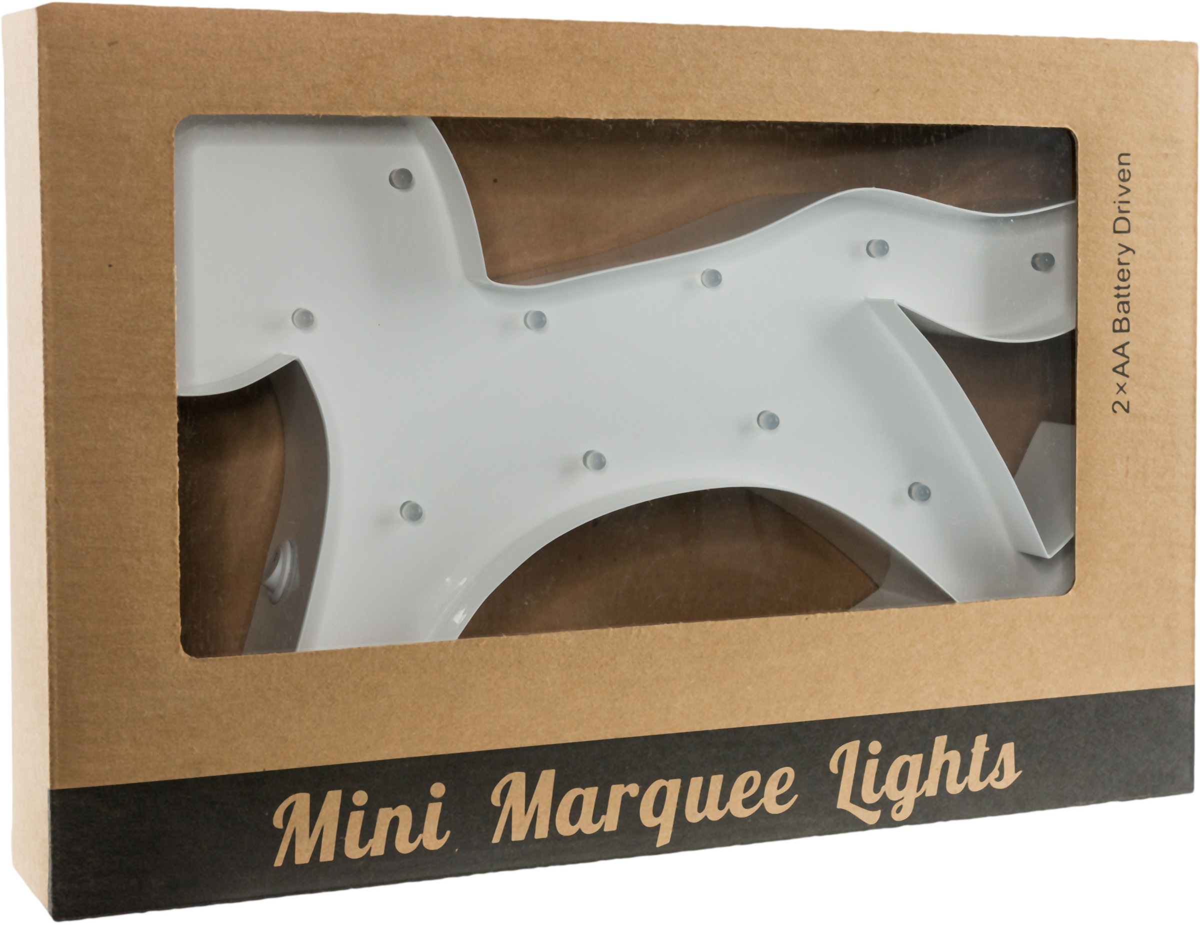 MARQUEE LIGHTS LED Dekolicht »Hobbyhorse«, 19 flammig, Leuchtmittel LED-Modul | LED fest integriert, Wandlampe, Tischlampe Schaukelpferd 19 Leuchtmittel - 31x22 cm