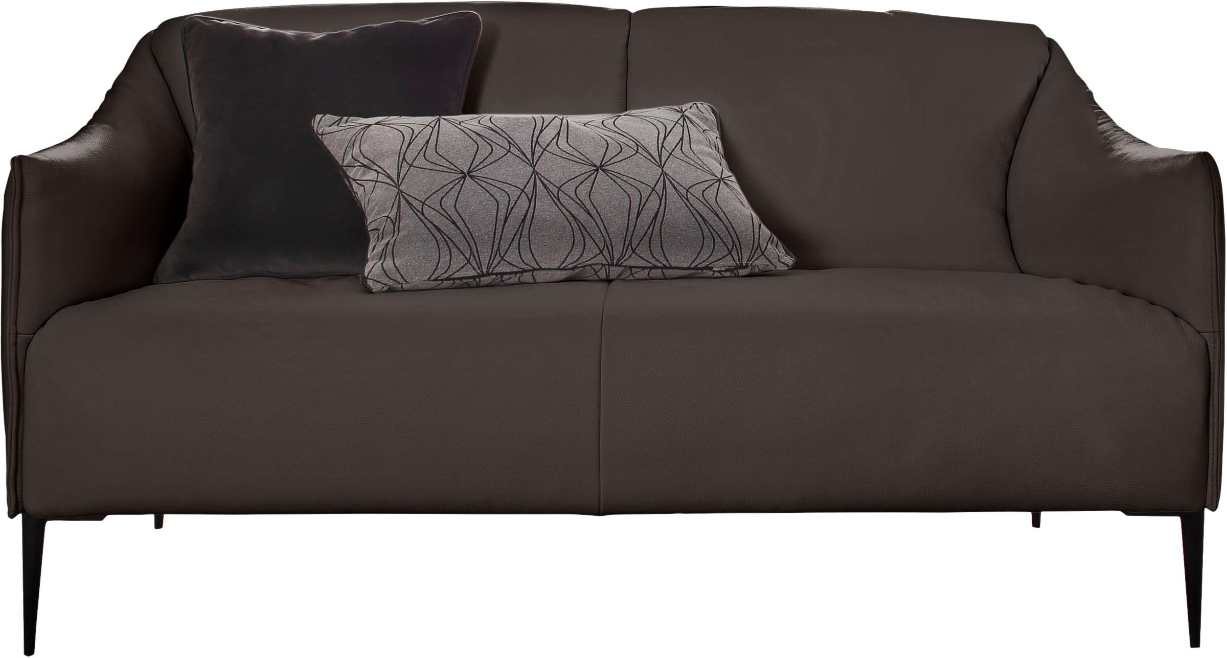 W.SCHILLIG 2-Sitzer »sally«, mit Metallfüßen in Schwarz pulverbeschichtet, Breite 154 cm